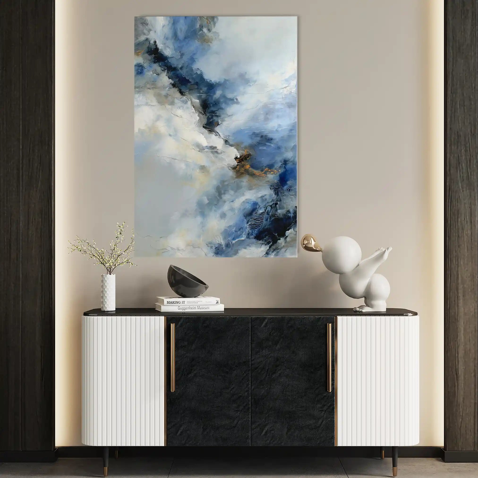 Abstract 1764 Canvas Art 60 x 40 cm / Stretched on hidden frame