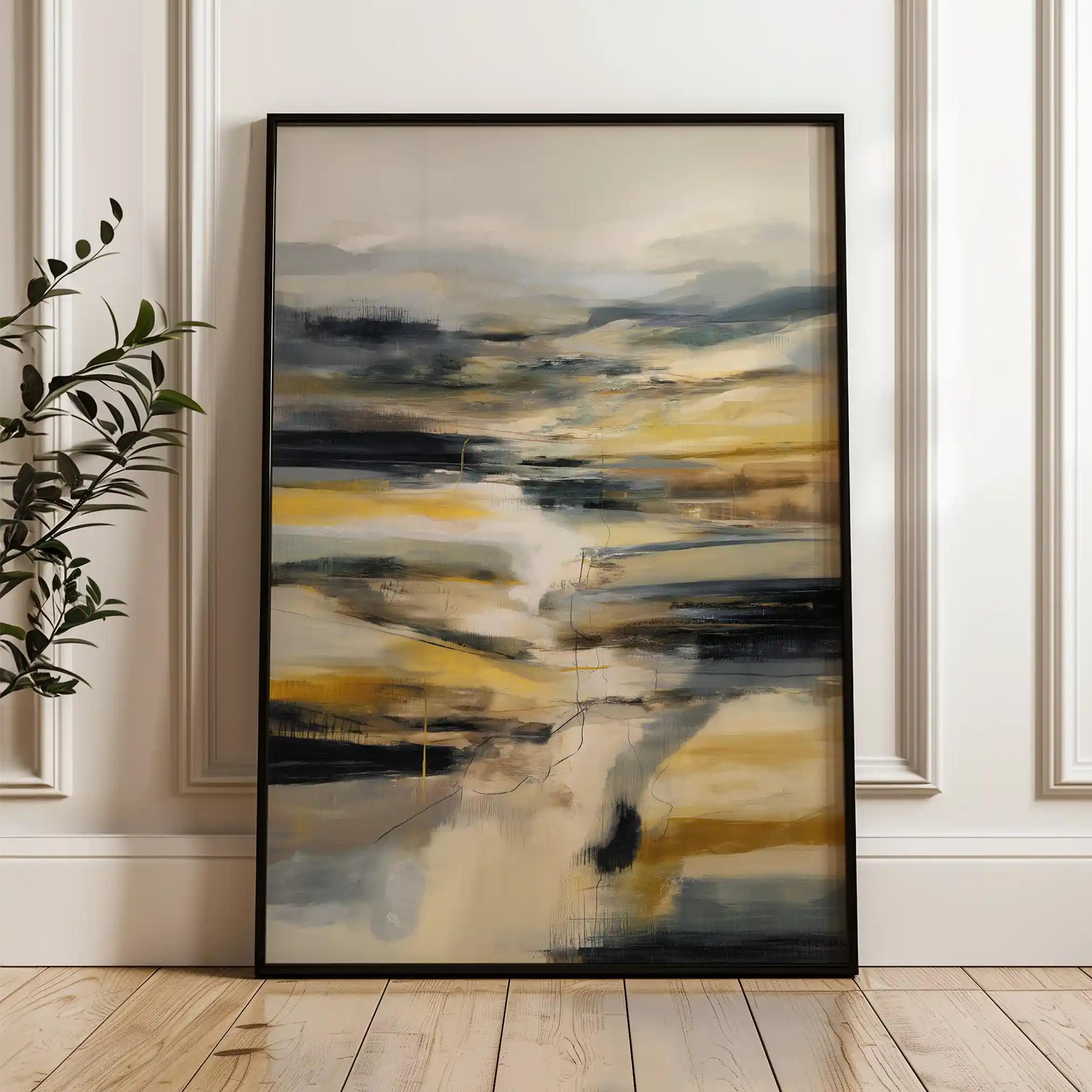 Abstract 1766 Canvas Art 60 x 40 cm / Stretched on hidden frame