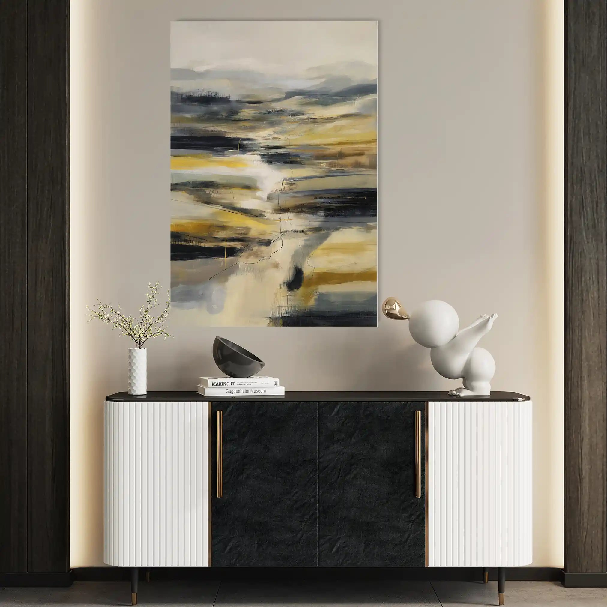 Abstract 1766 Canvas Art 60 x 40 cm / Stretched on hidden frame