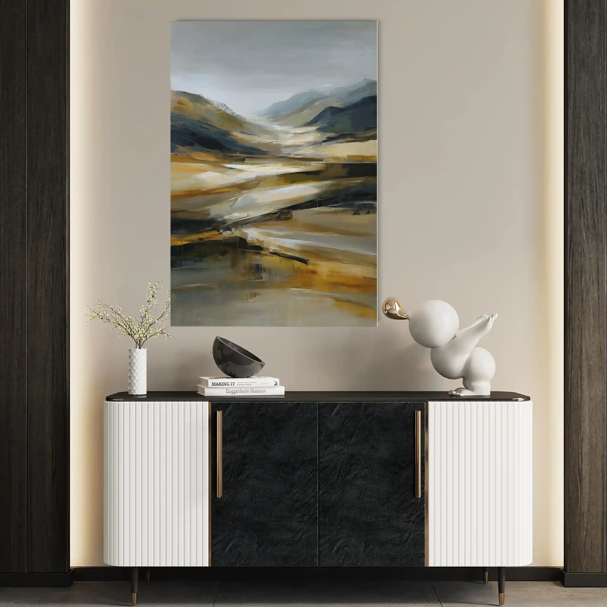 Abstract 1767 Canvas Art 60 x 40 cm / Stretched on hidden frame