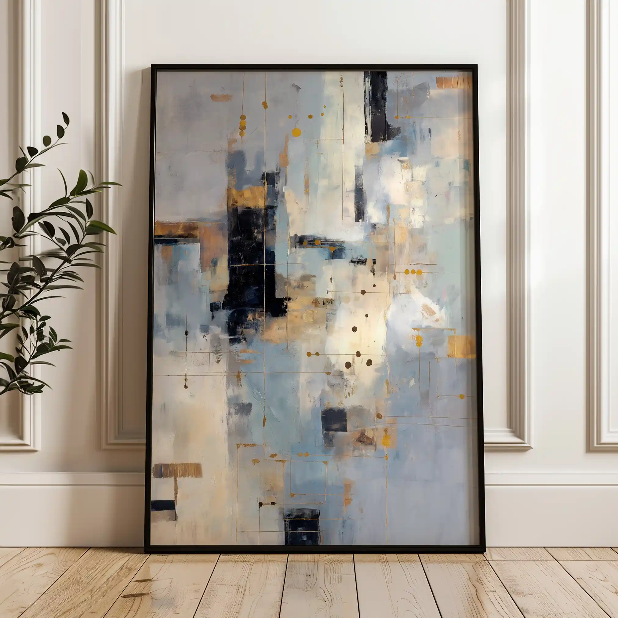 Abstract 1774 Canvas Art 60 x 40 cm / Stretched on hidden frame