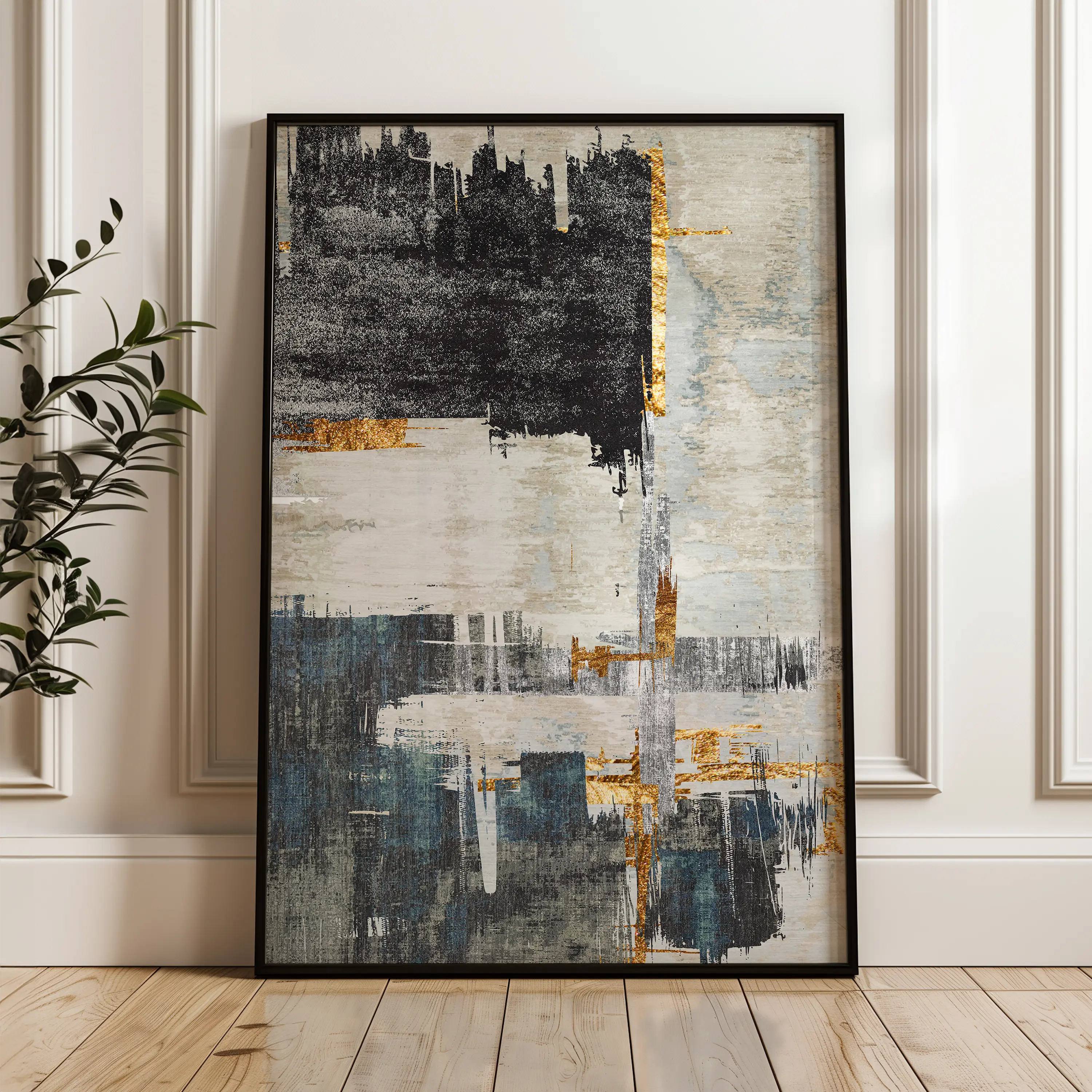 Abstract Canvas Wall Art WAD178-A 90 x 60 cm / Stretched on hidden frame