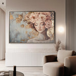 Portrait 178 Canvas Art 90 x 60 cm / Stretched on hidden frame