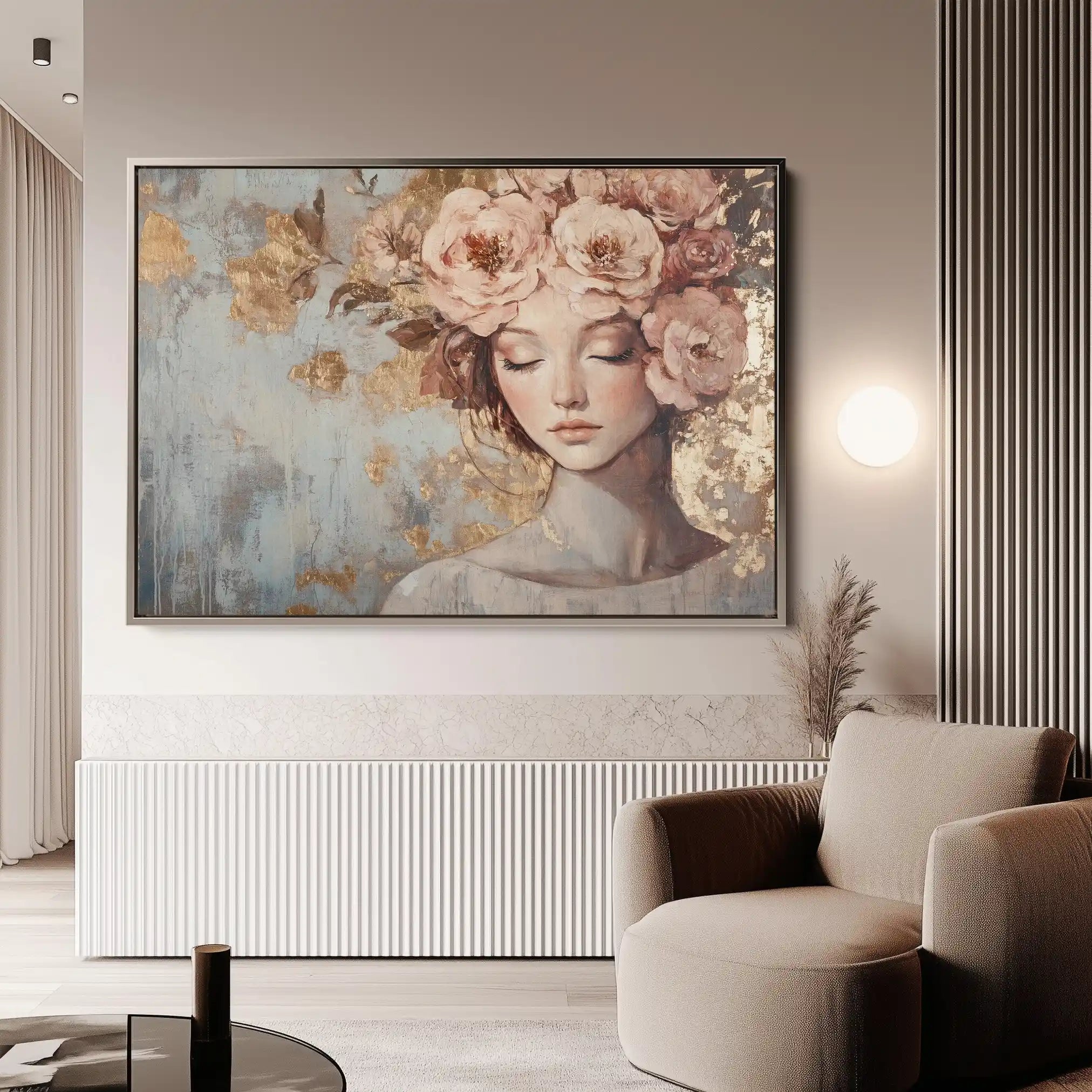 Portrait 178 Canvas Art 90 x 60 cm / Stretched on hidden frame