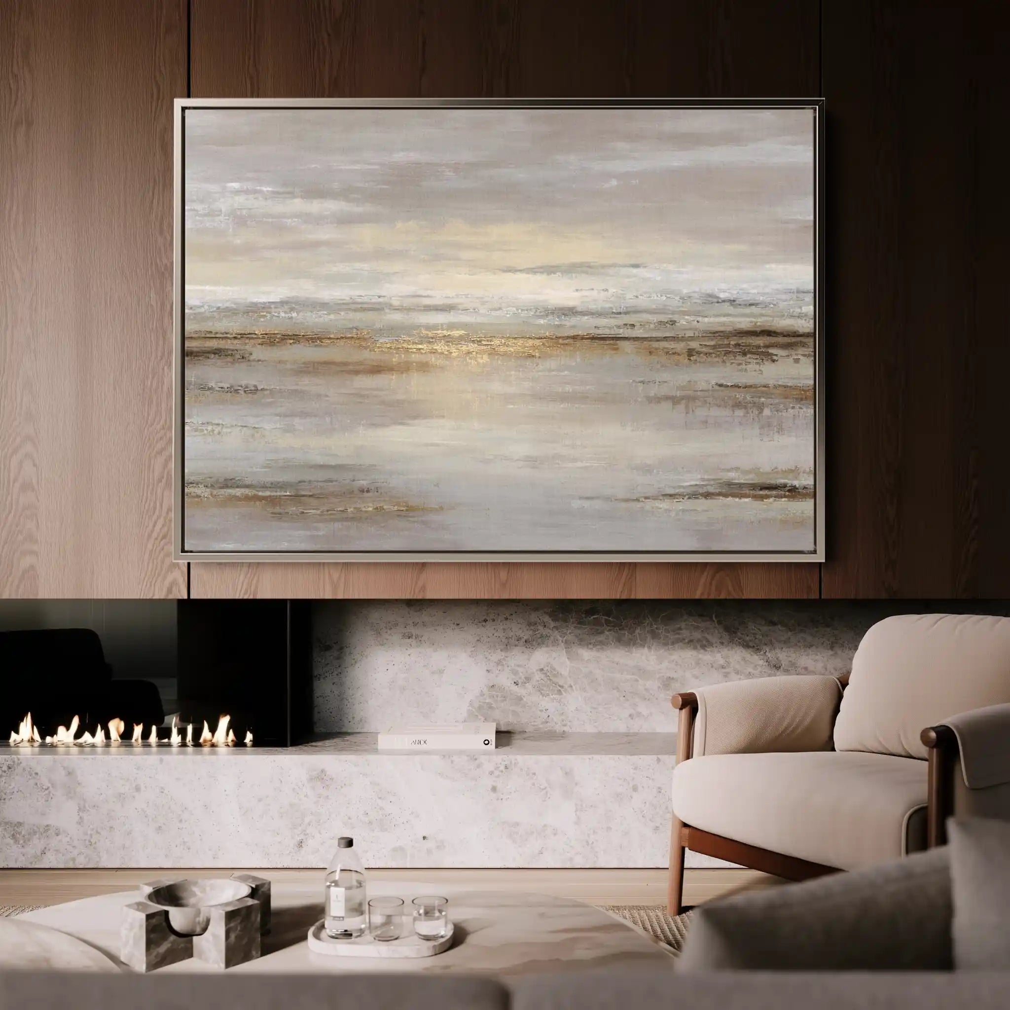 Abstract 1782 Canvas Art 60 x 40 cm / Stretched on hidden frame