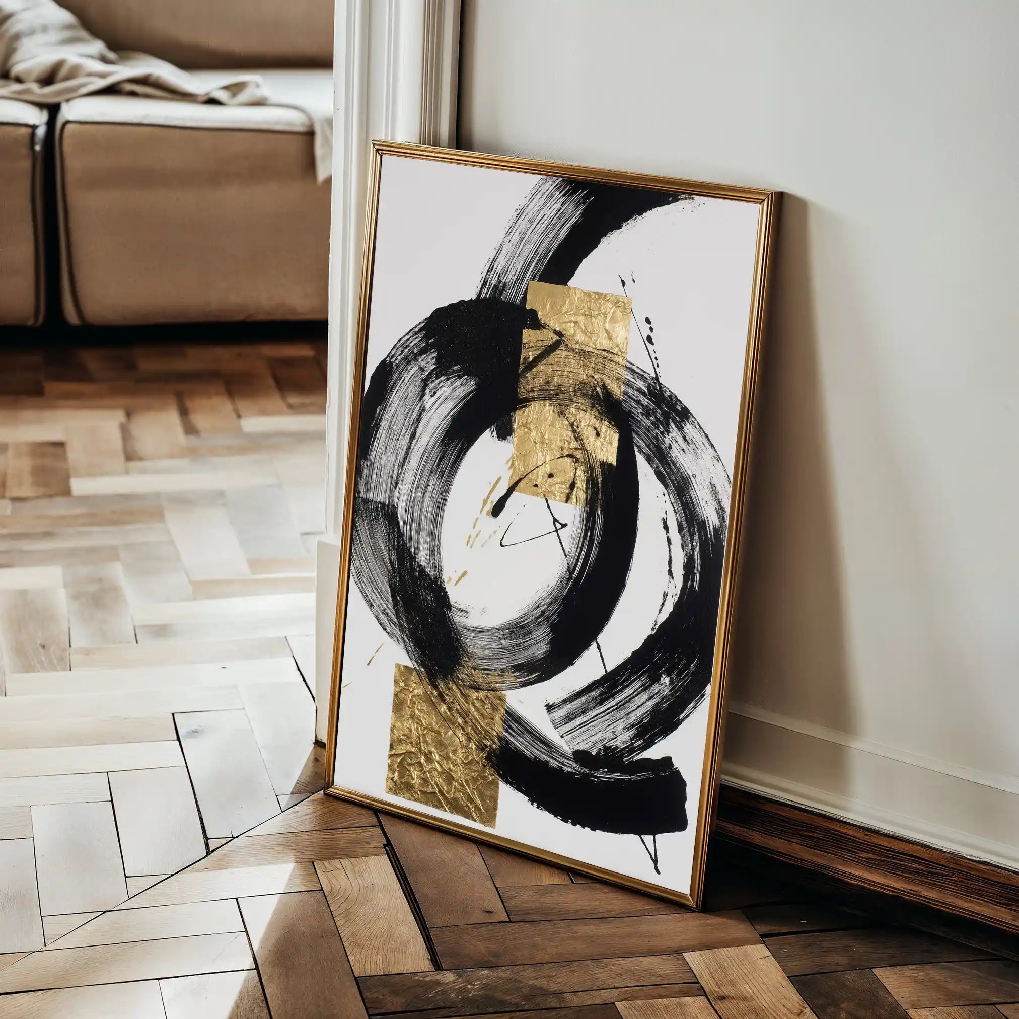 Abstract 1784 Canvas Art 60 x 40 cm / Stretched on hidden frame