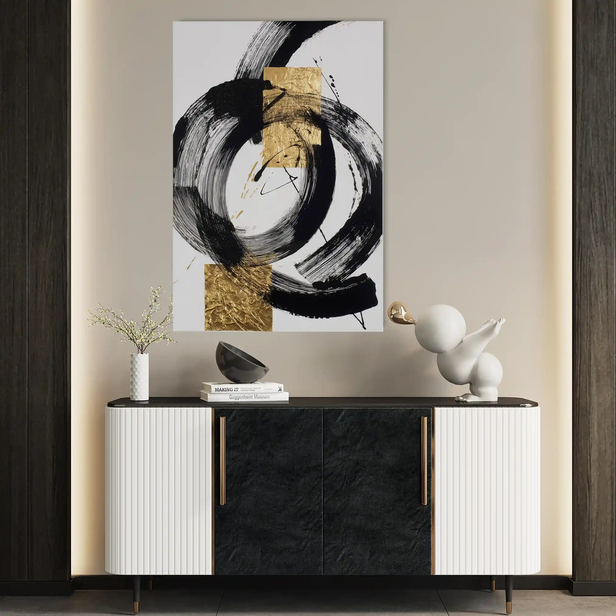 Abstract 1784 Canvas Art 60 x 40 cm / Stretched on hidden frame