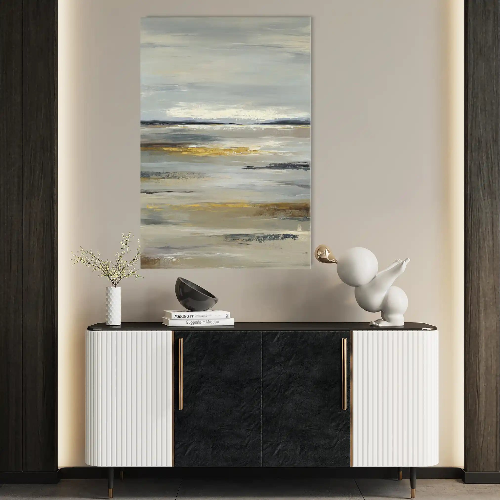 Abstract 1786 Canvas Art 60 x 40 cm / Stretched on hidden frame