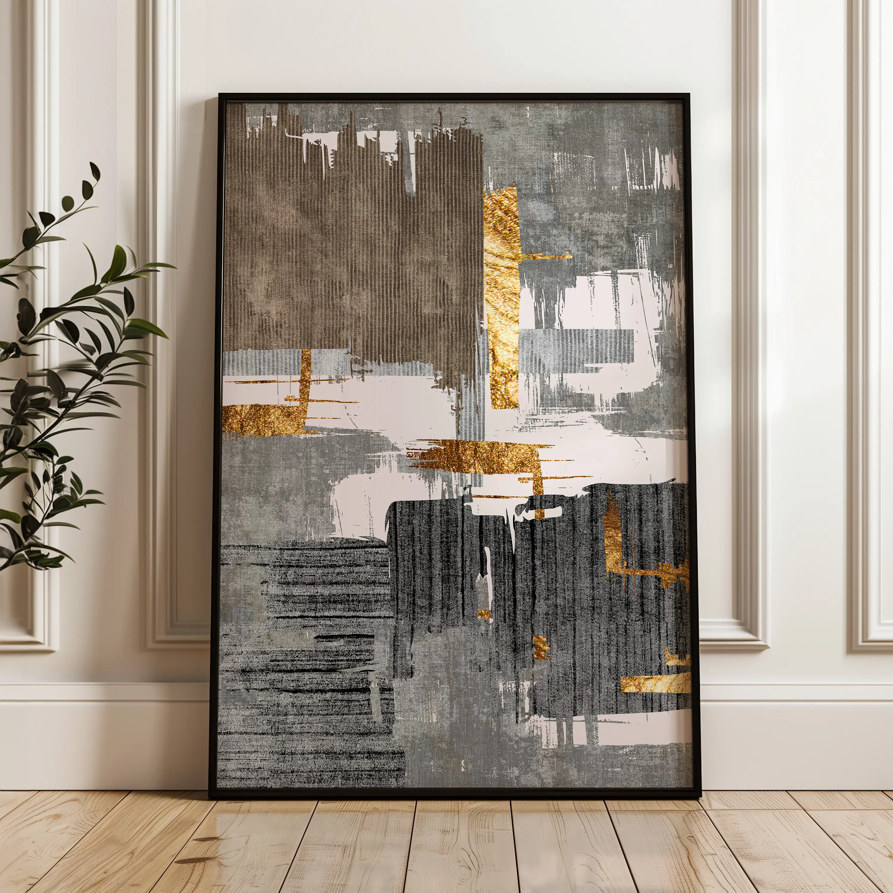 Abstract Canvas Wall Art WAD179-A 90 x 60 cm / Stretched on hidden frame