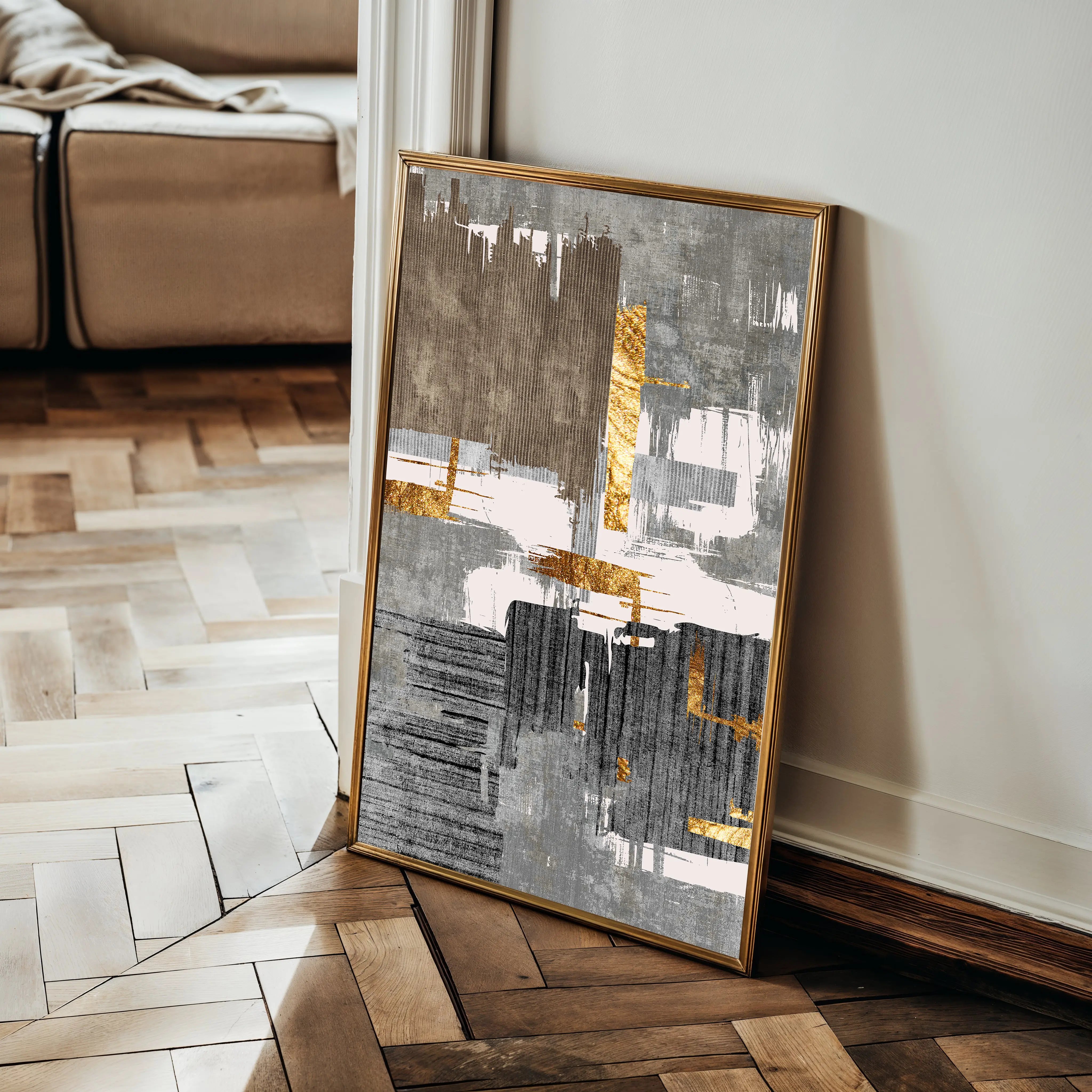 Abstract Canvas Wall Art WAD179-A 90 x 60 cm / Stretched on hidden frame