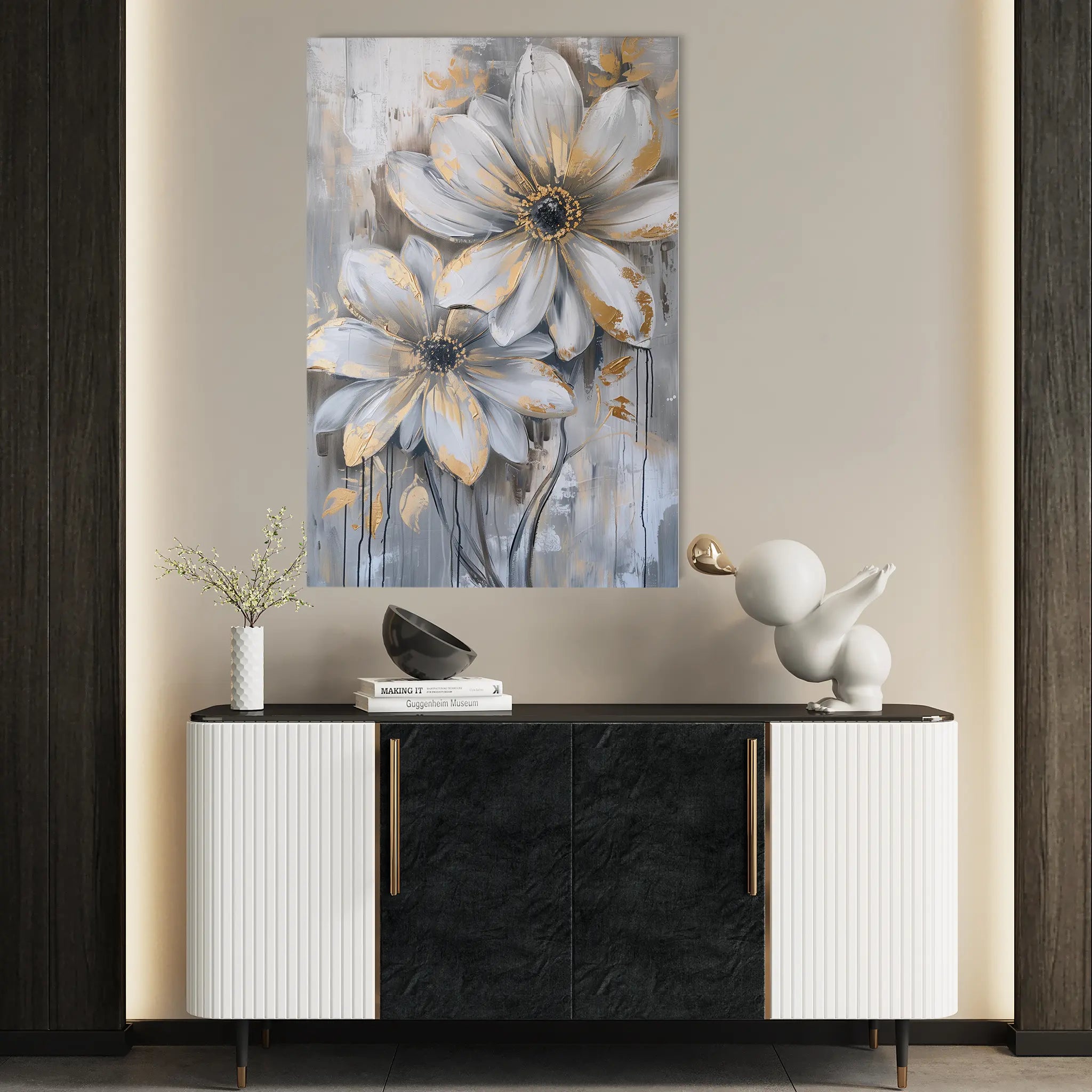 Floral Canvas Wall Art WAD179-F 90 x 60 cm / Stretched on hidden frame