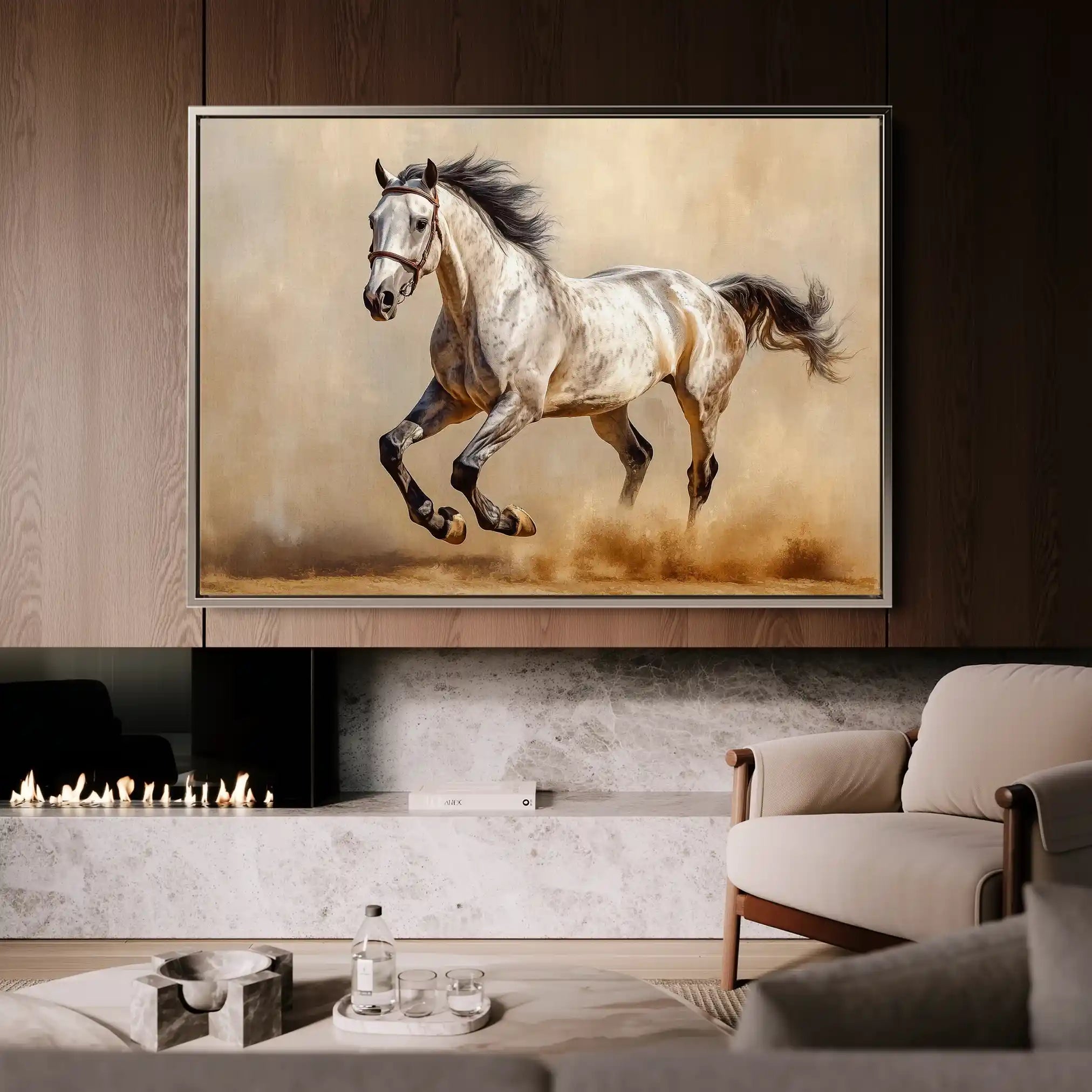 Horses 179 Canvas Art 90 x 60 cm / Stretched on hidden frame