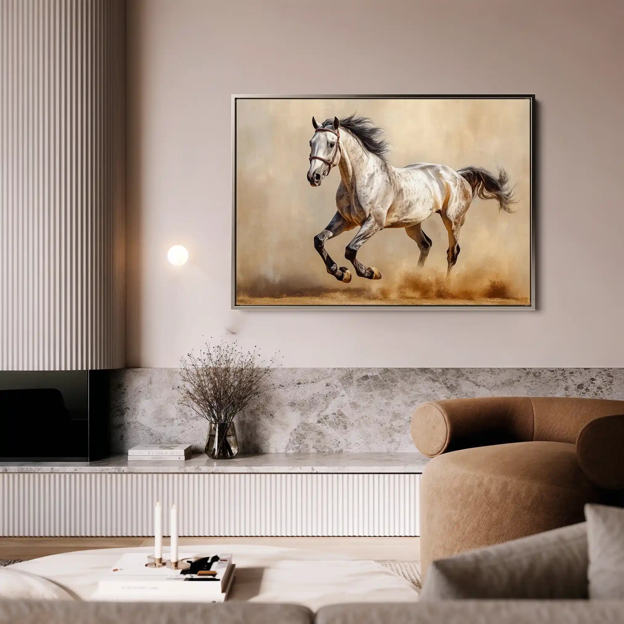 Horses 179 Canvas Art 90 x 60 cm / Stretched on hidden frame
