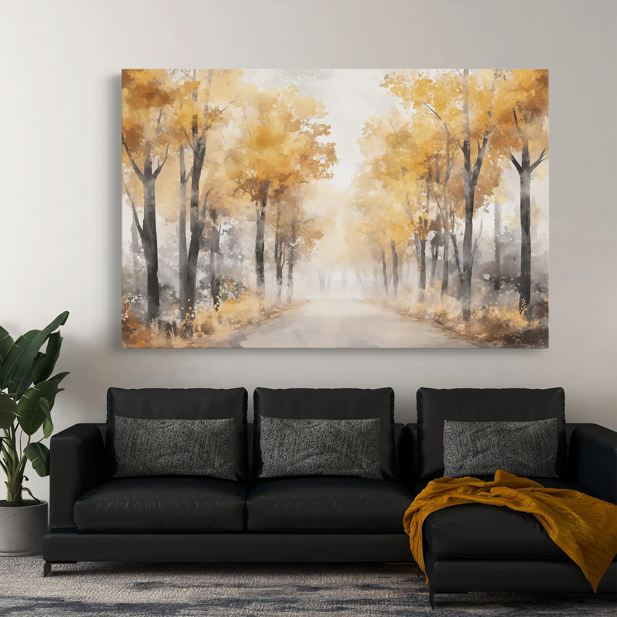 Landscape Canvas Wall Art WAD179-L 90 x 60 cm / Stretched on hidden frame