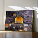 Palestine 179 Canvas Art 60 x 40 cm / Stretched on hidden frame