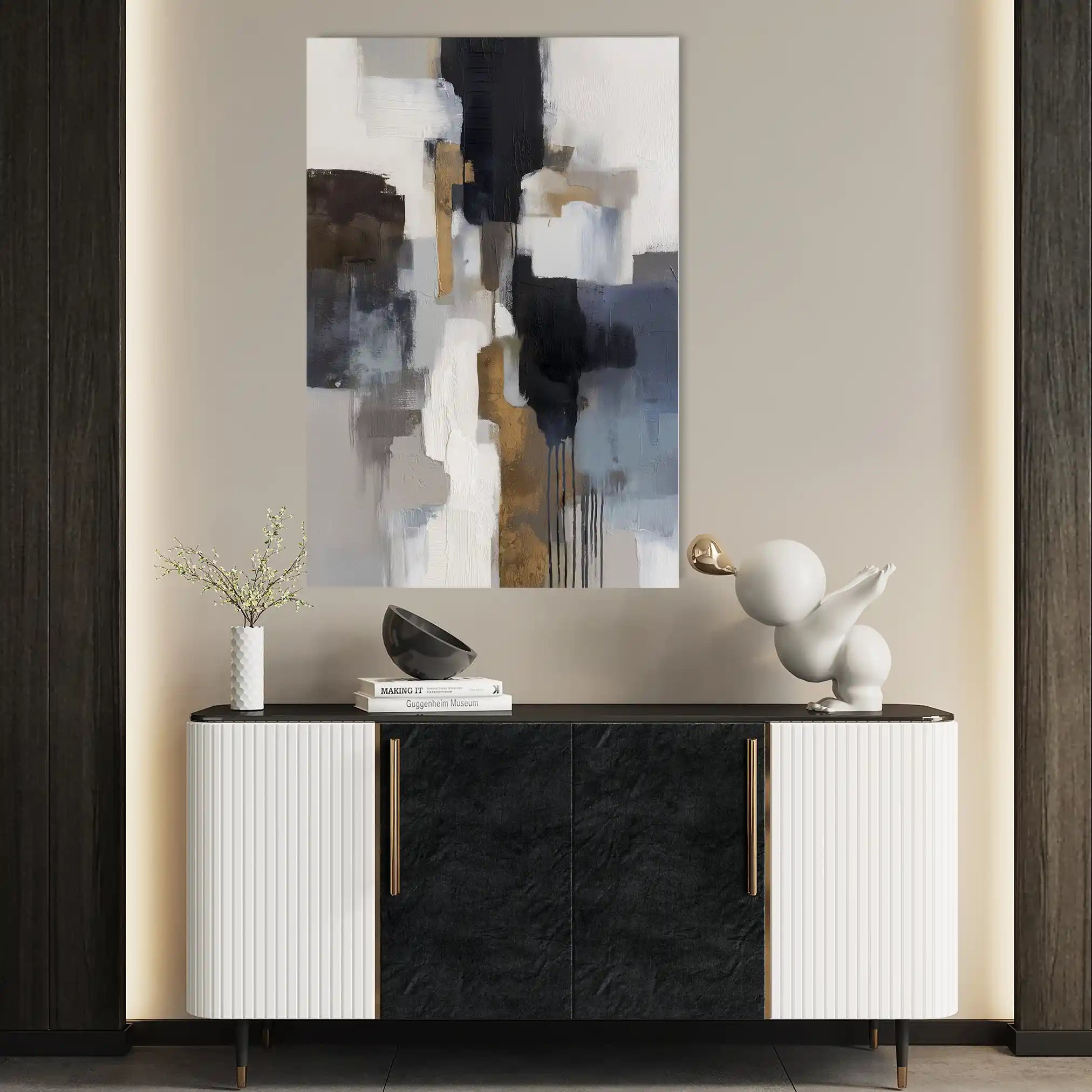 Abstract 1793 Canvas Art 60 x 40 cm / Stretched on hidden frame