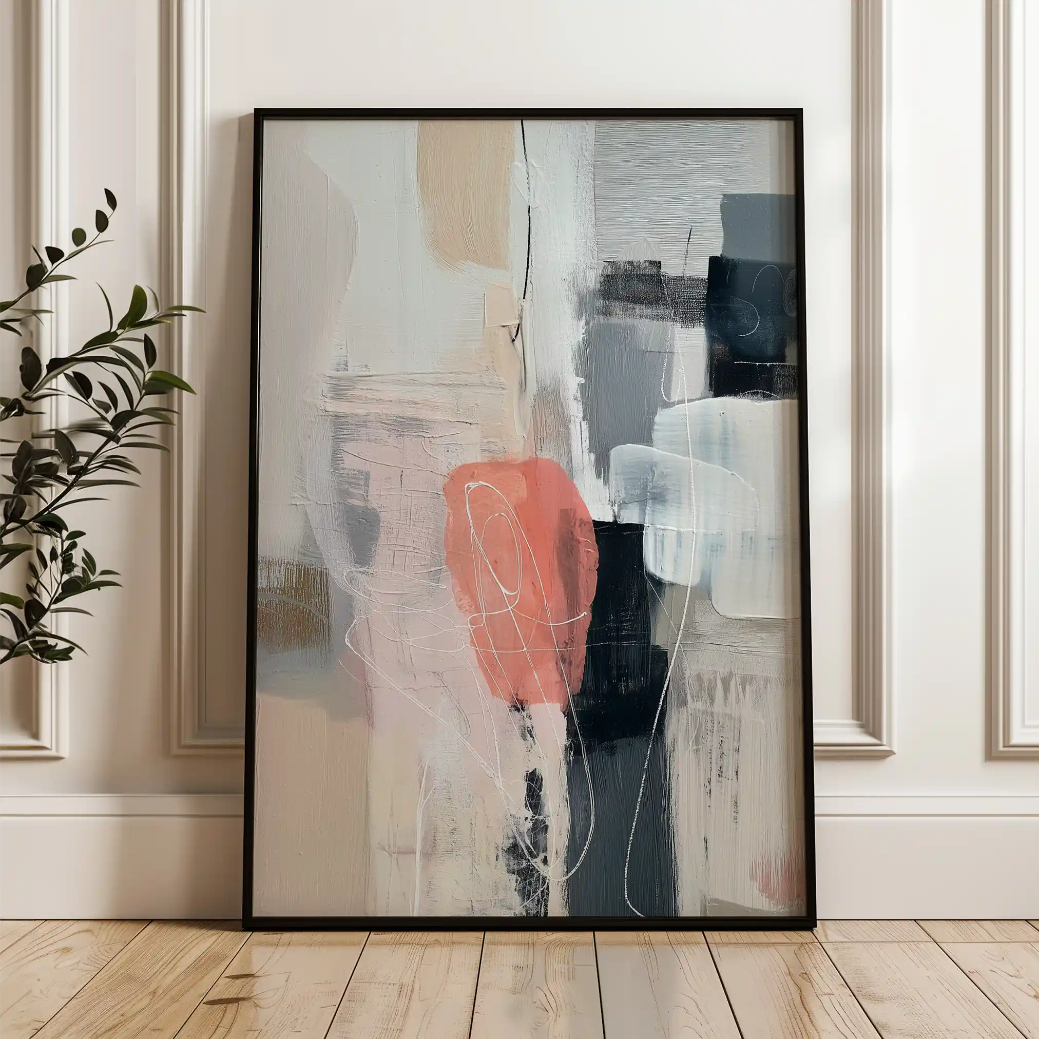 Abstract 1796 Canvas Art 60 x 40 cm / Stretched on hidden frame