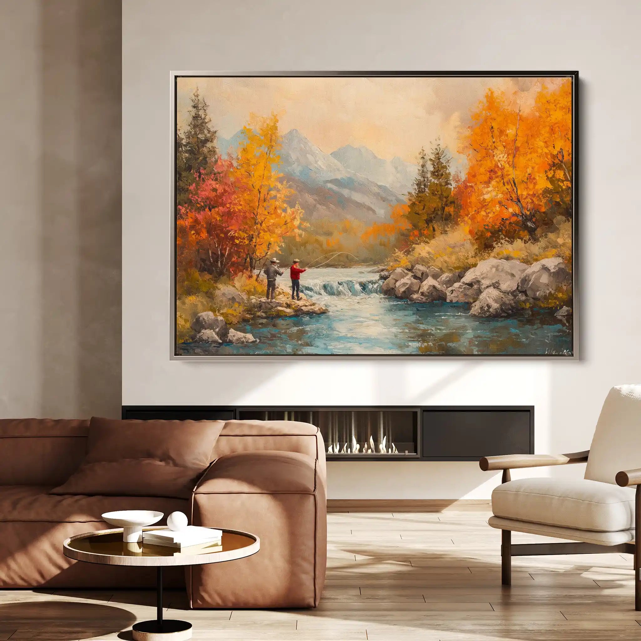 Landscape 180 Canvas Art 90 x 60 cm / Stretched on hidden frame