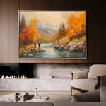 Landscape 180 Canvas Art 90 x 60 cm / Stretched on hidden frame