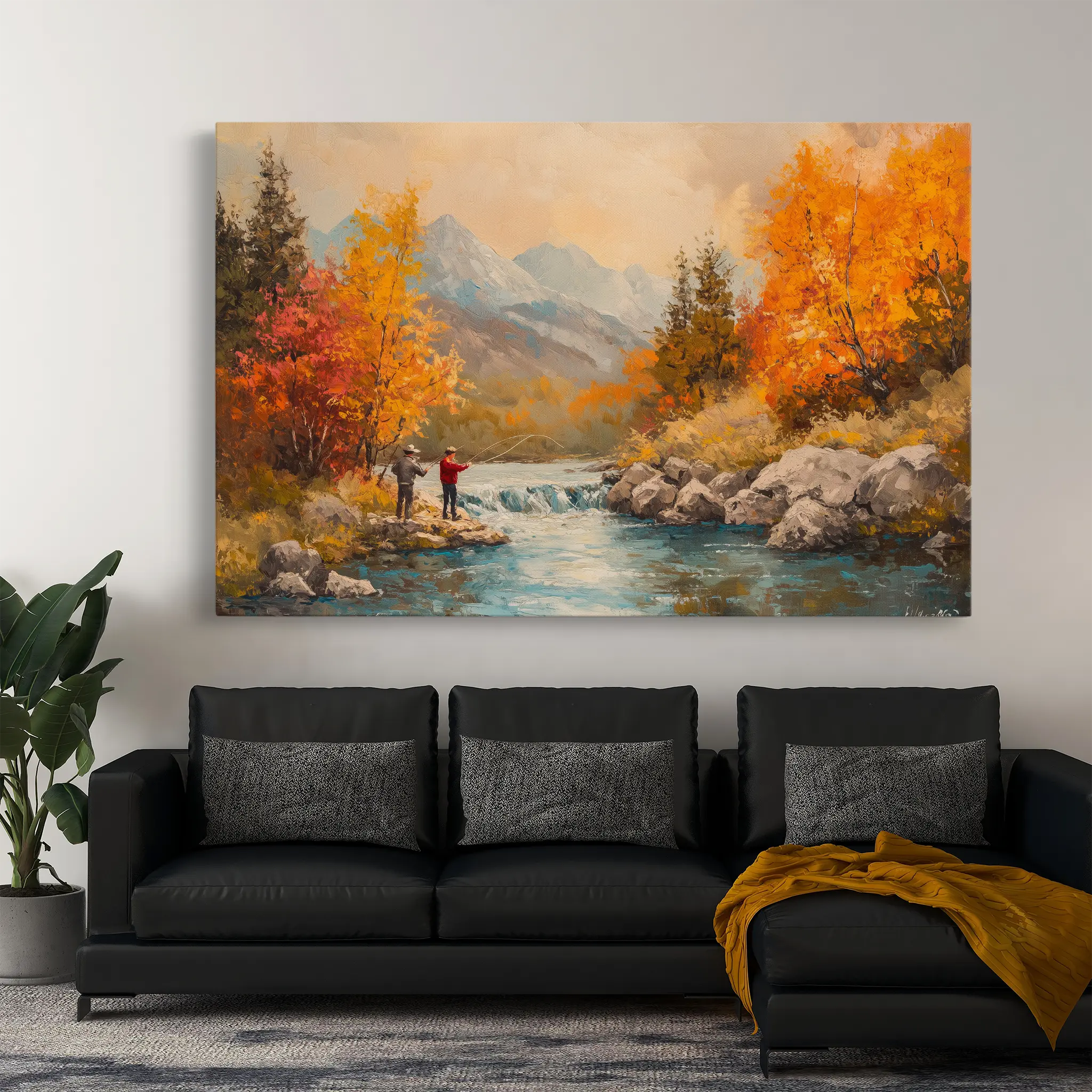 Landscape Canvas Wall Art WAD180-L 90 x 60 cm / Stretched on hidden frame