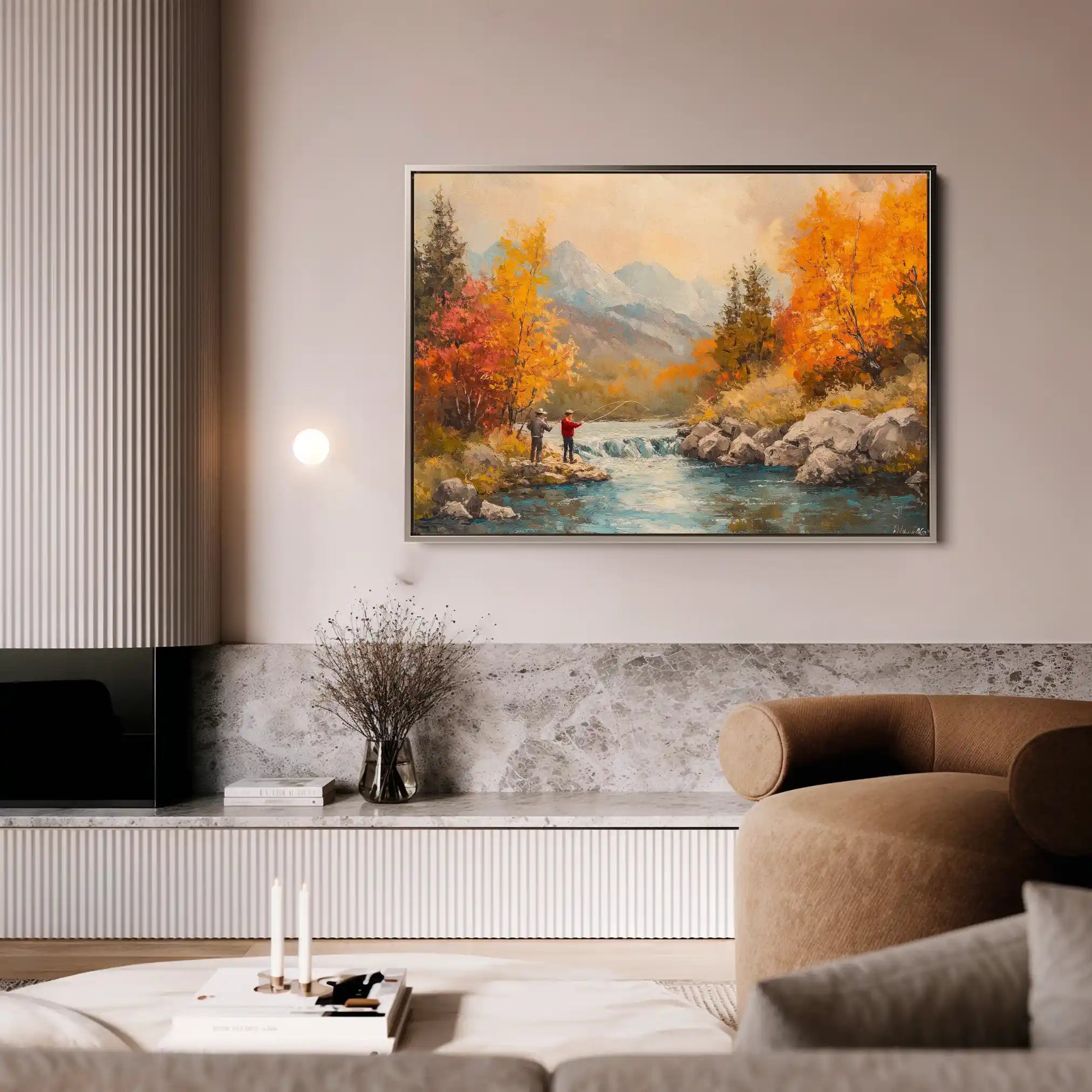 Landscape 180 Canvas Art 90 x 60 cm / Stretched on hidden frame