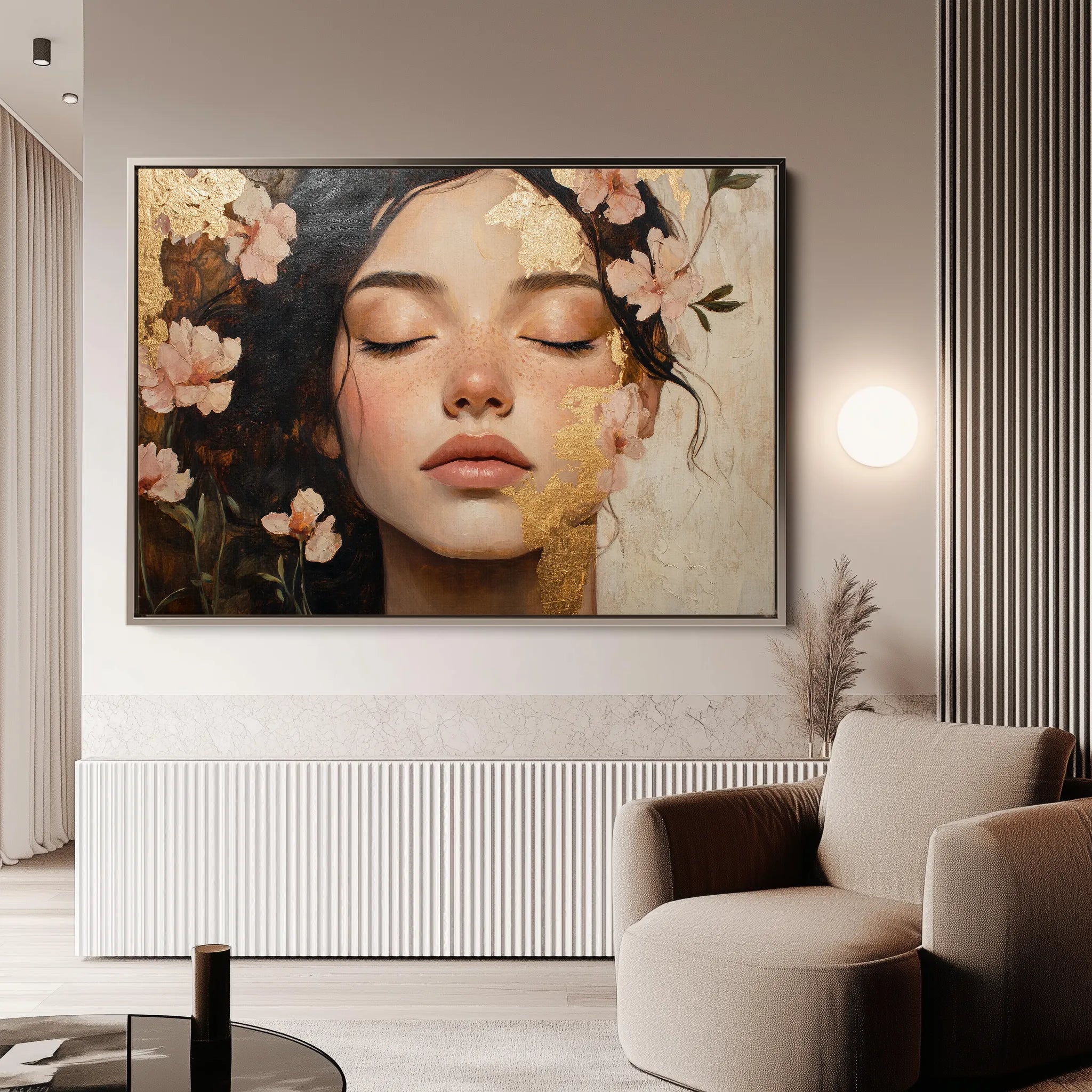Portrait Canvas Wall Art WAD180-P 90 x 60 cm / Stretched on hidden frame