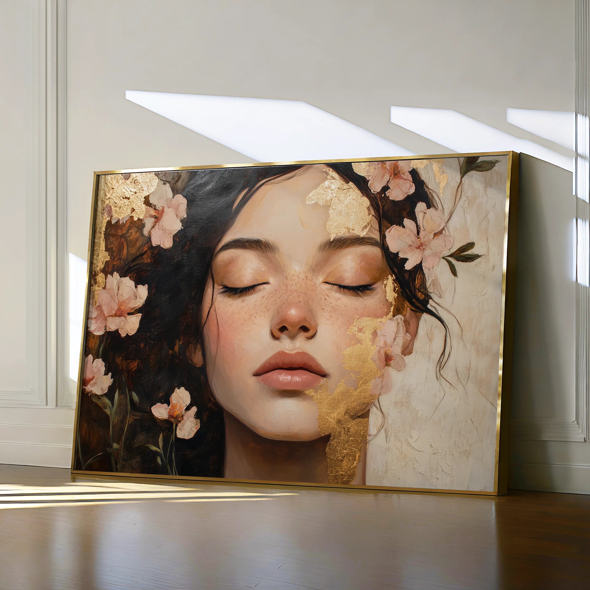 Portrait Canvas Wall Art WAD180-P 90 x 60 cm / Stretched on hidden frame