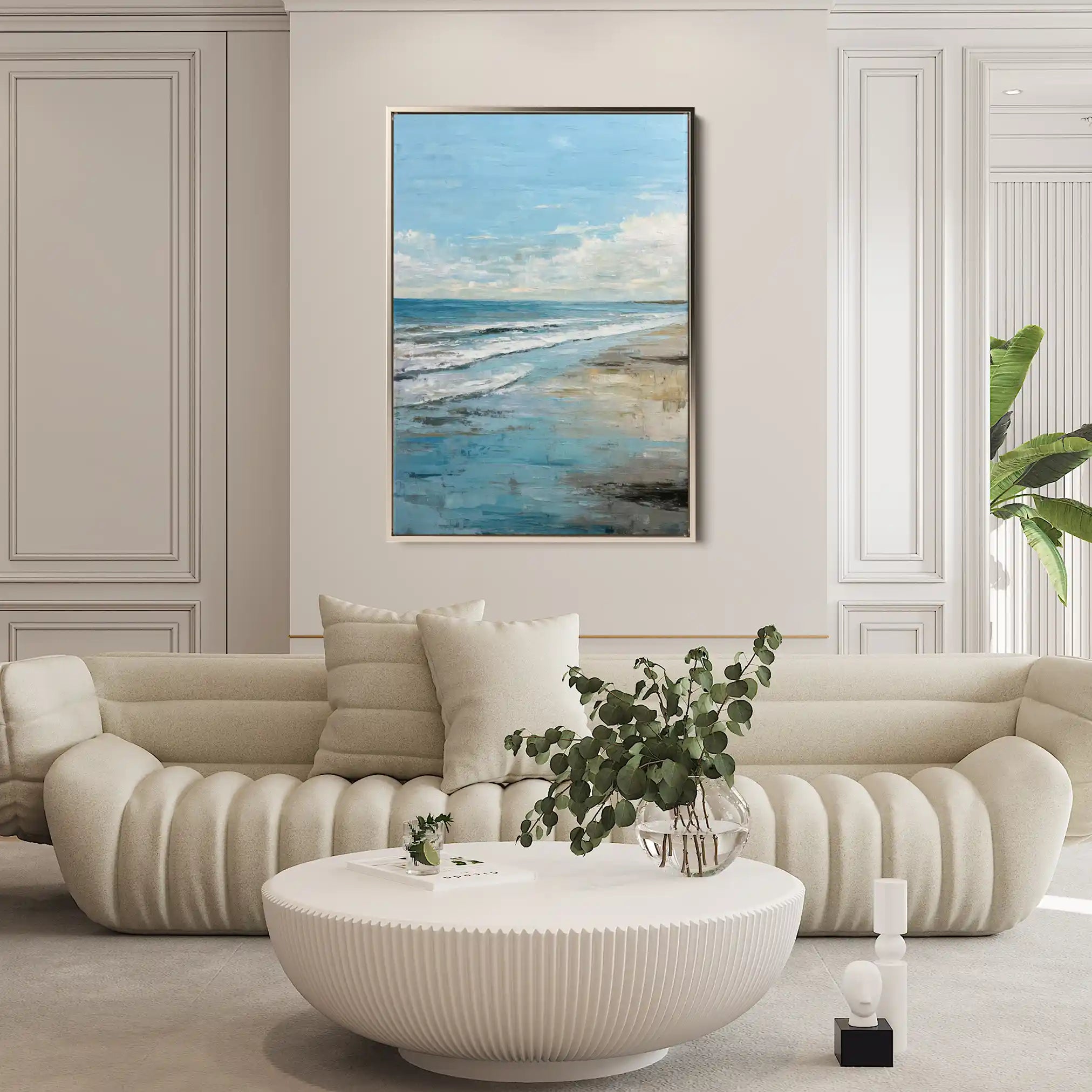 Abstract 1800 Canvas Art 60 x 40 cm / Stretched on hidden frame