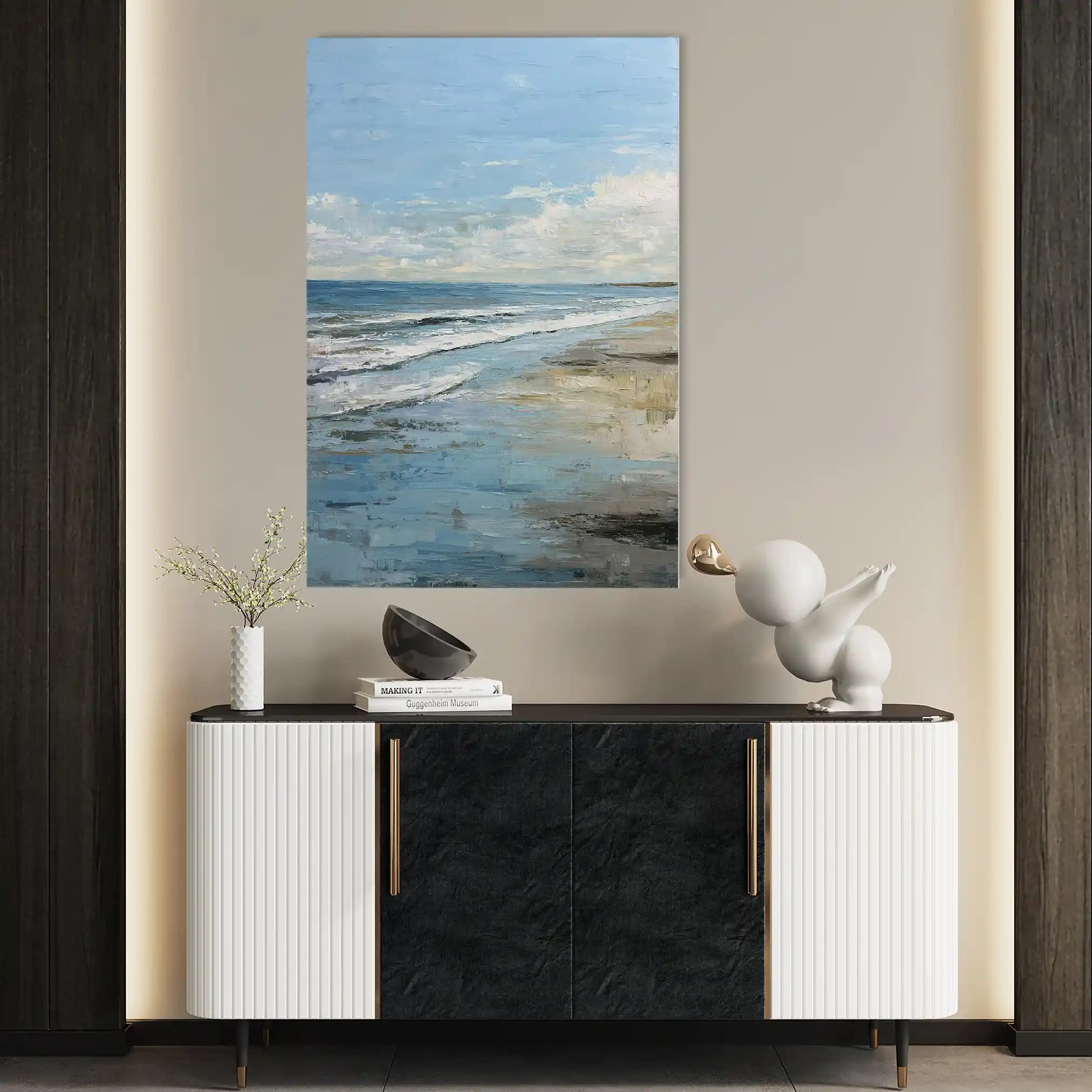 Abstract 1800 Canvas Art 60 x 40 cm / Stretched on hidden frame
