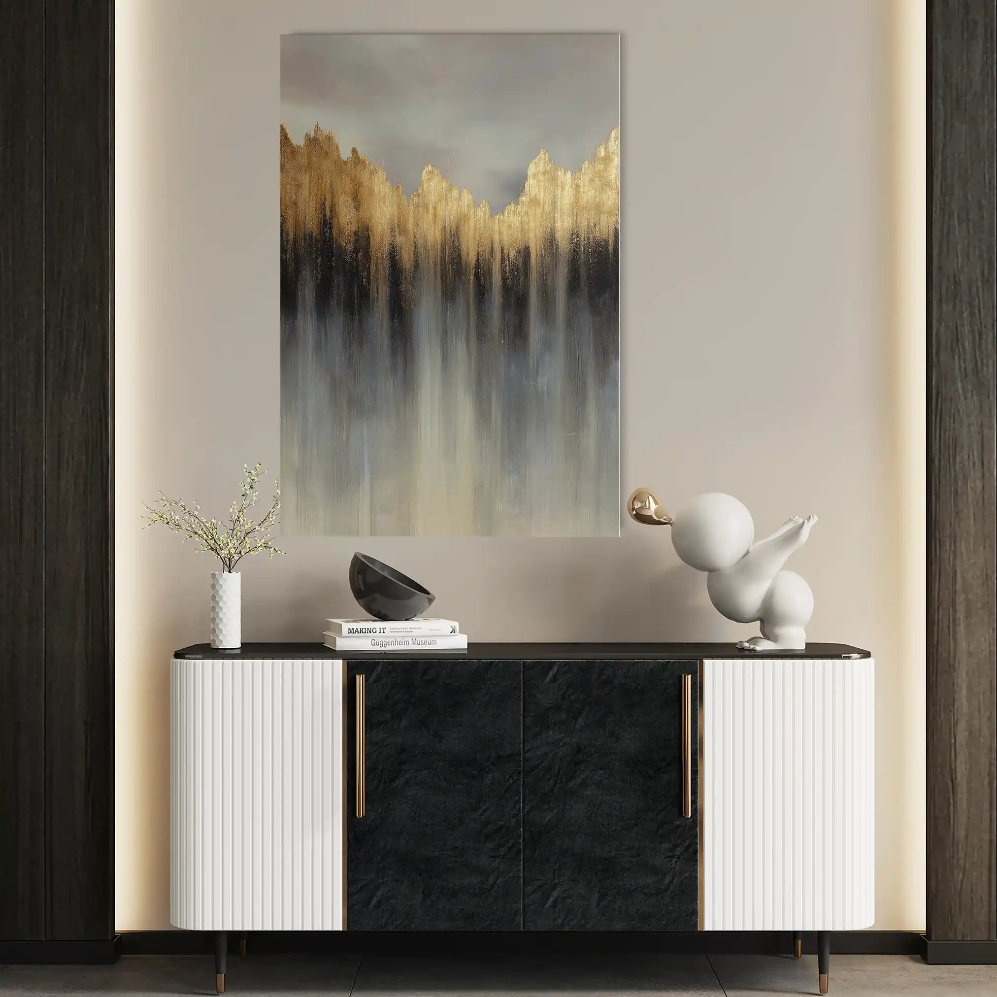 Abstract 1802 Canvas Art 60 x 40 cm / Stretched on hidden frame