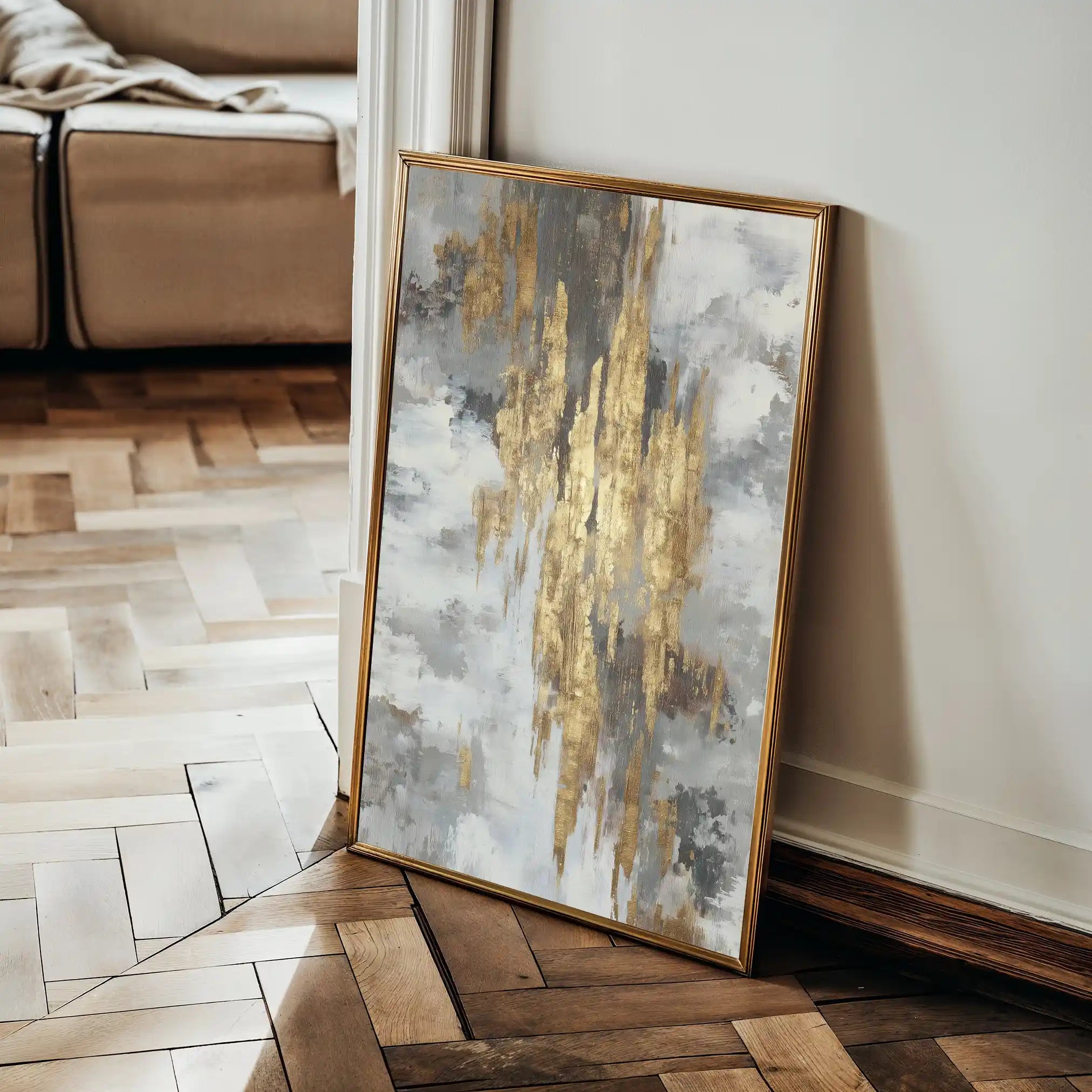 Abstract 1809 Canvas Art 60 x 40 cm / Stretched on hidden frame