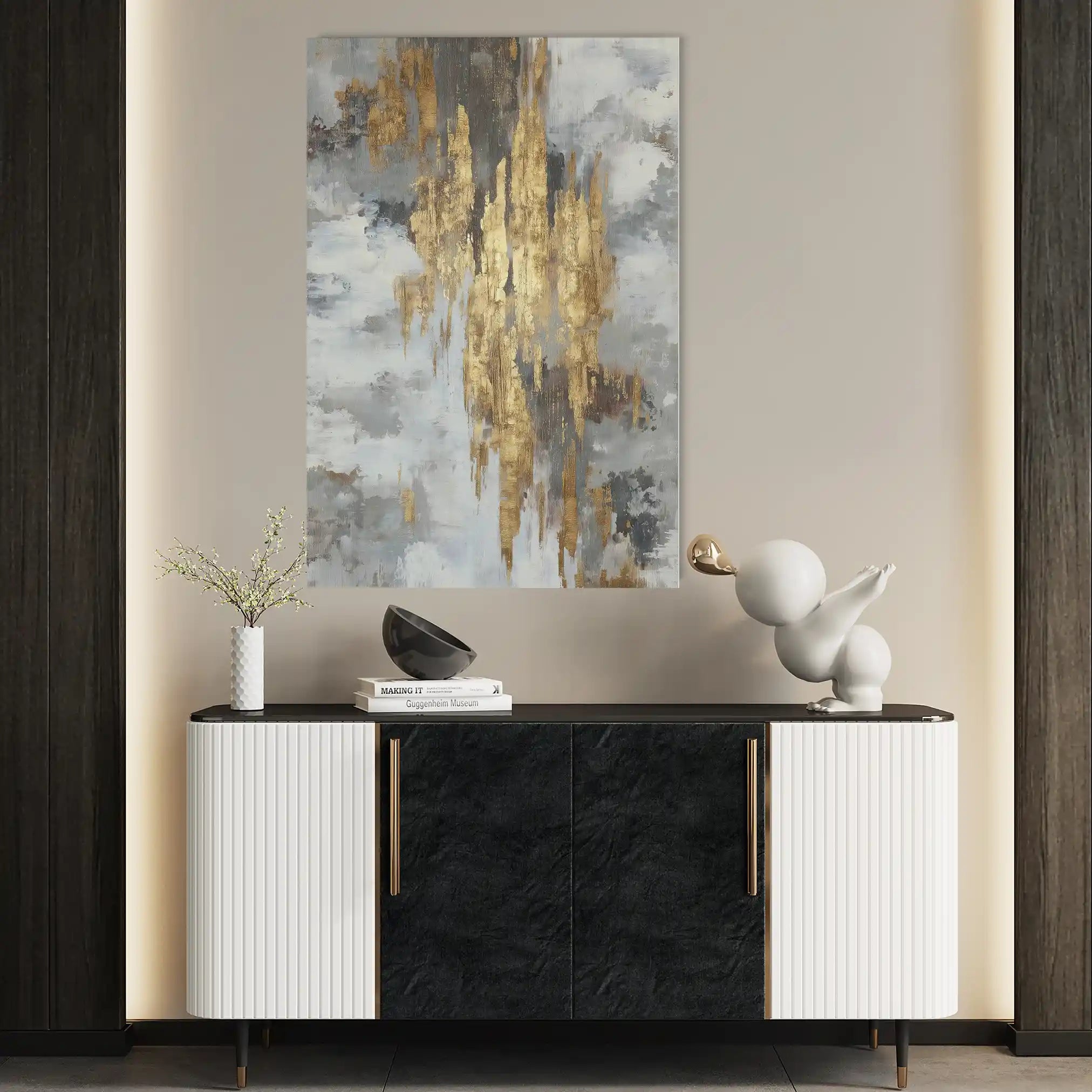 Abstract 1809 Canvas Art 60 x 40 cm / Stretched on hidden frame