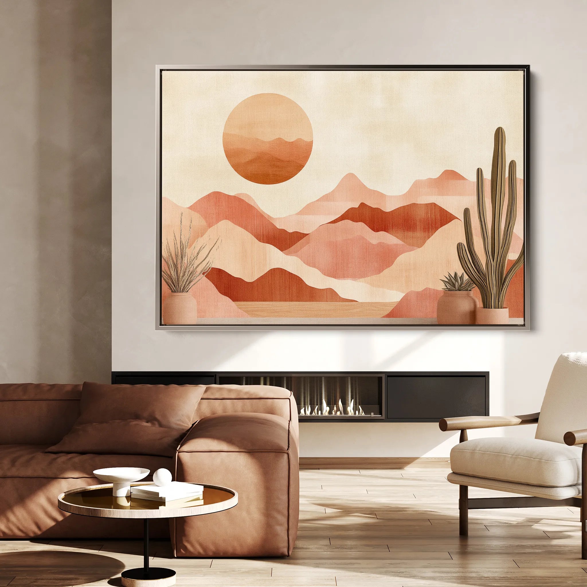 Boho Canvas Wall Art WAD182-BH 90 x 60 cm / Stretched on hidden frame
