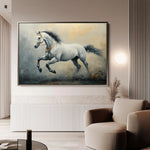 Horses 182 Canvas Art 90 x 60 cm / Stretched on hidden frame