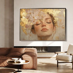 Portrait 182 Canvas Art 90 x 60 cm / Stretched on hidden frame