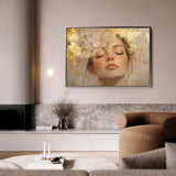 Portrait 182 Canvas Art 90 x 60 cm / Stretched on hidden frame
