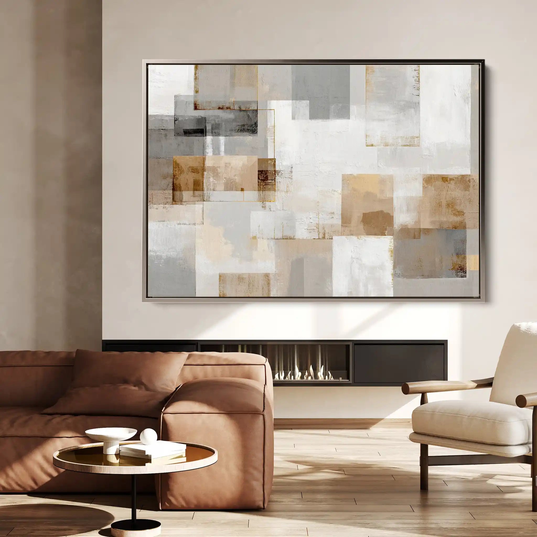 Abstract 1824 Canvas Art 60 x 40 cm / Stretched on hidden frame