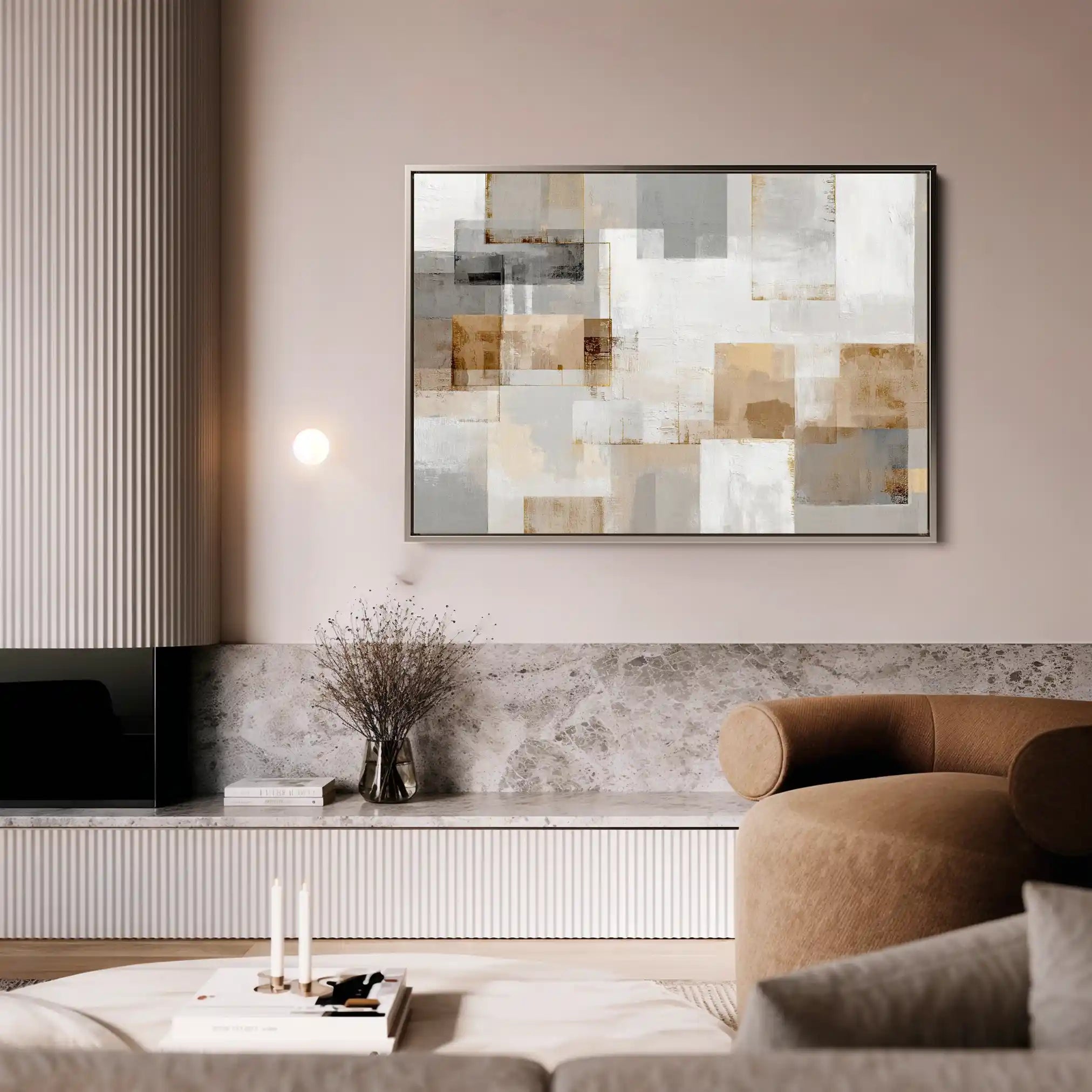 Abstract 1824 Canvas Art 60 x 40 cm / Stretched on hidden frame