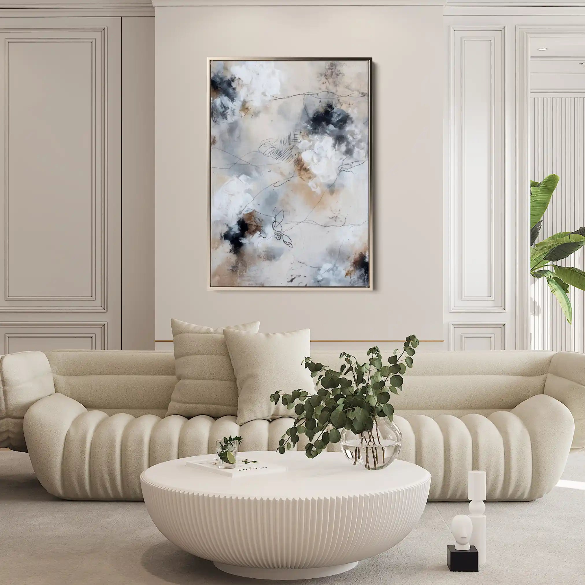 Abstract 1828 Canvas Art 60 x 40 cm / Stretched on hidden frame