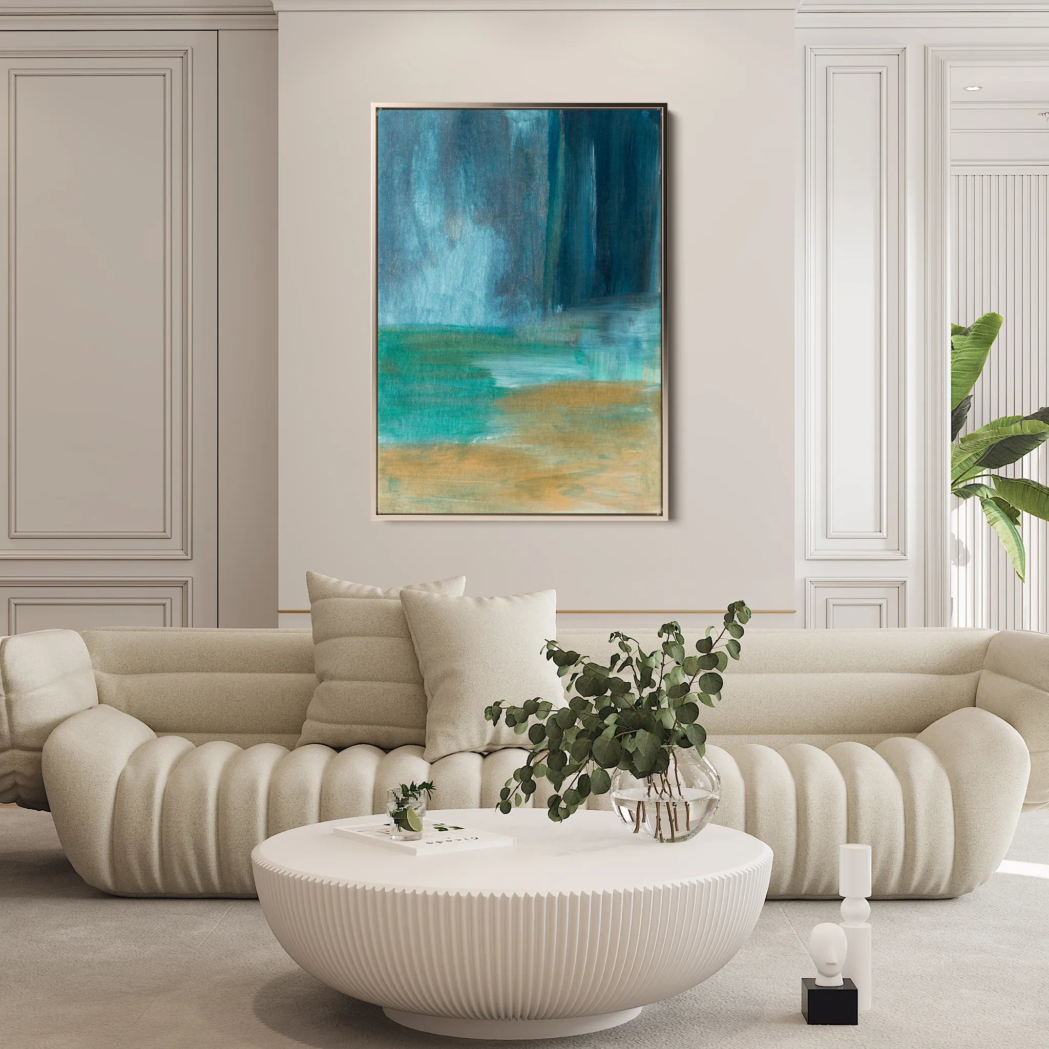 Abstract Canvas Wall Art WAD183-A 90 x 60 cm / Stretched on hidden frame