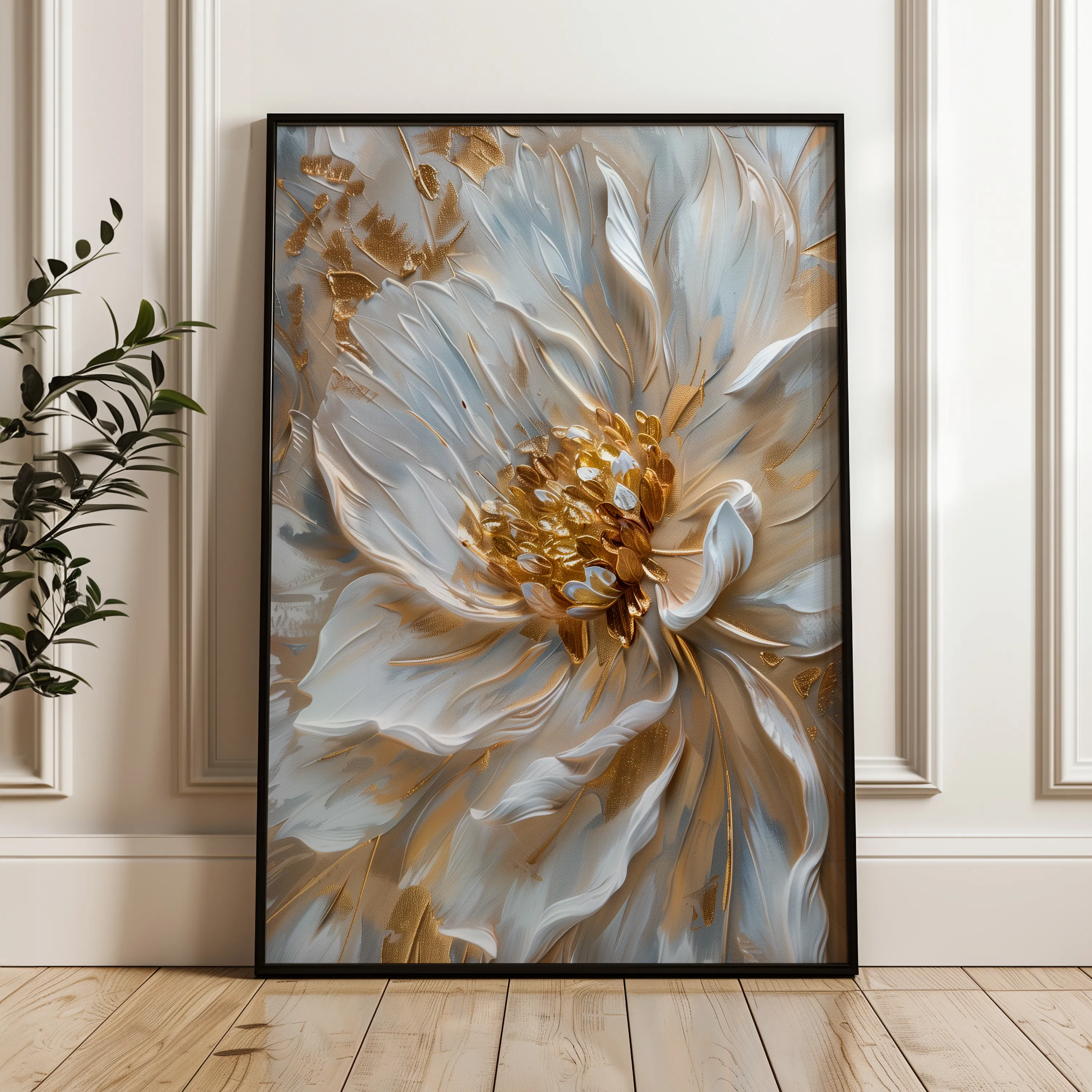 Floral Canvas Wall Art WAD183-F 90 x 60 cm / Stretched on hidden frame