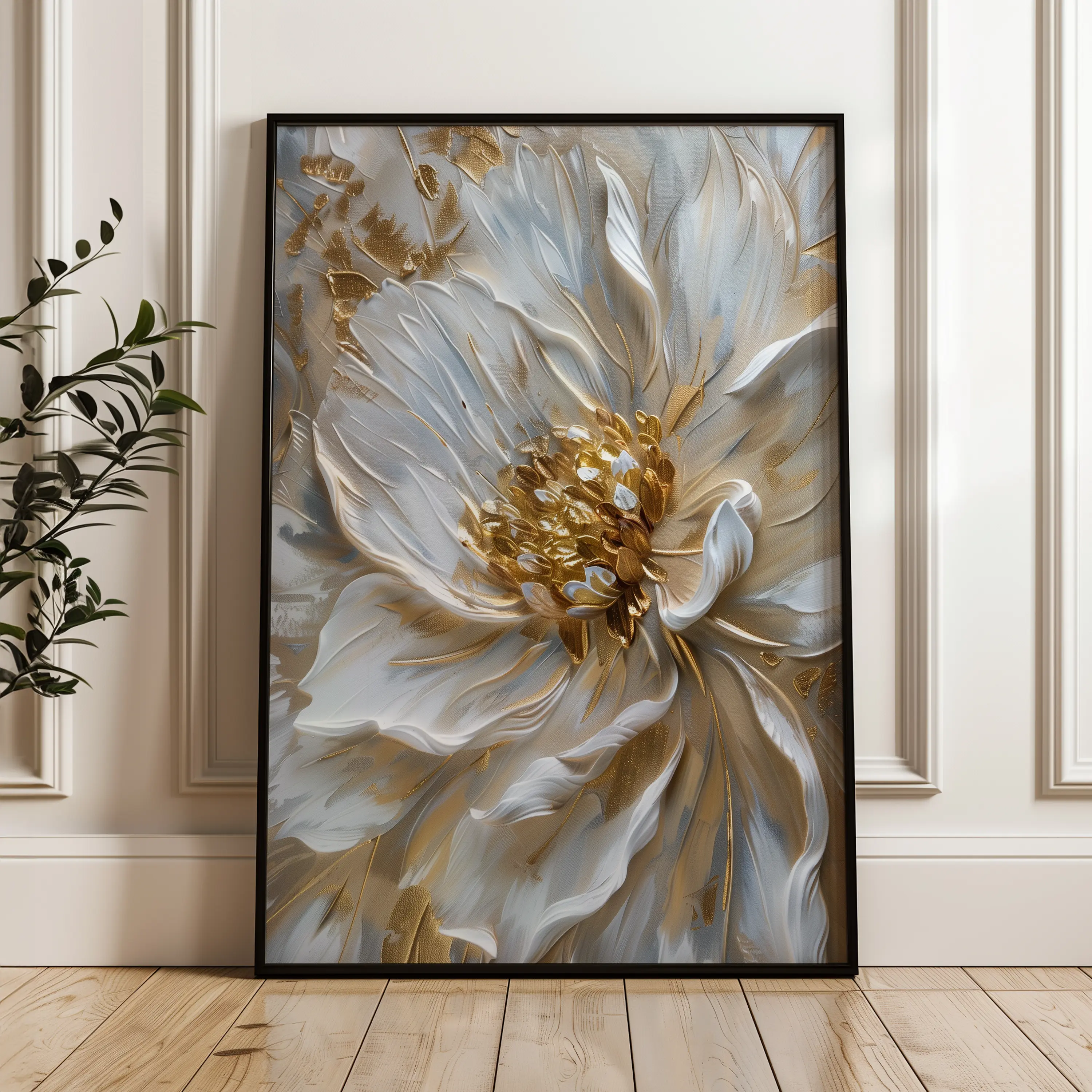 Floral Canvas Wall Art WAD183-F 90 x 60 cm / Stretched on hidden frame