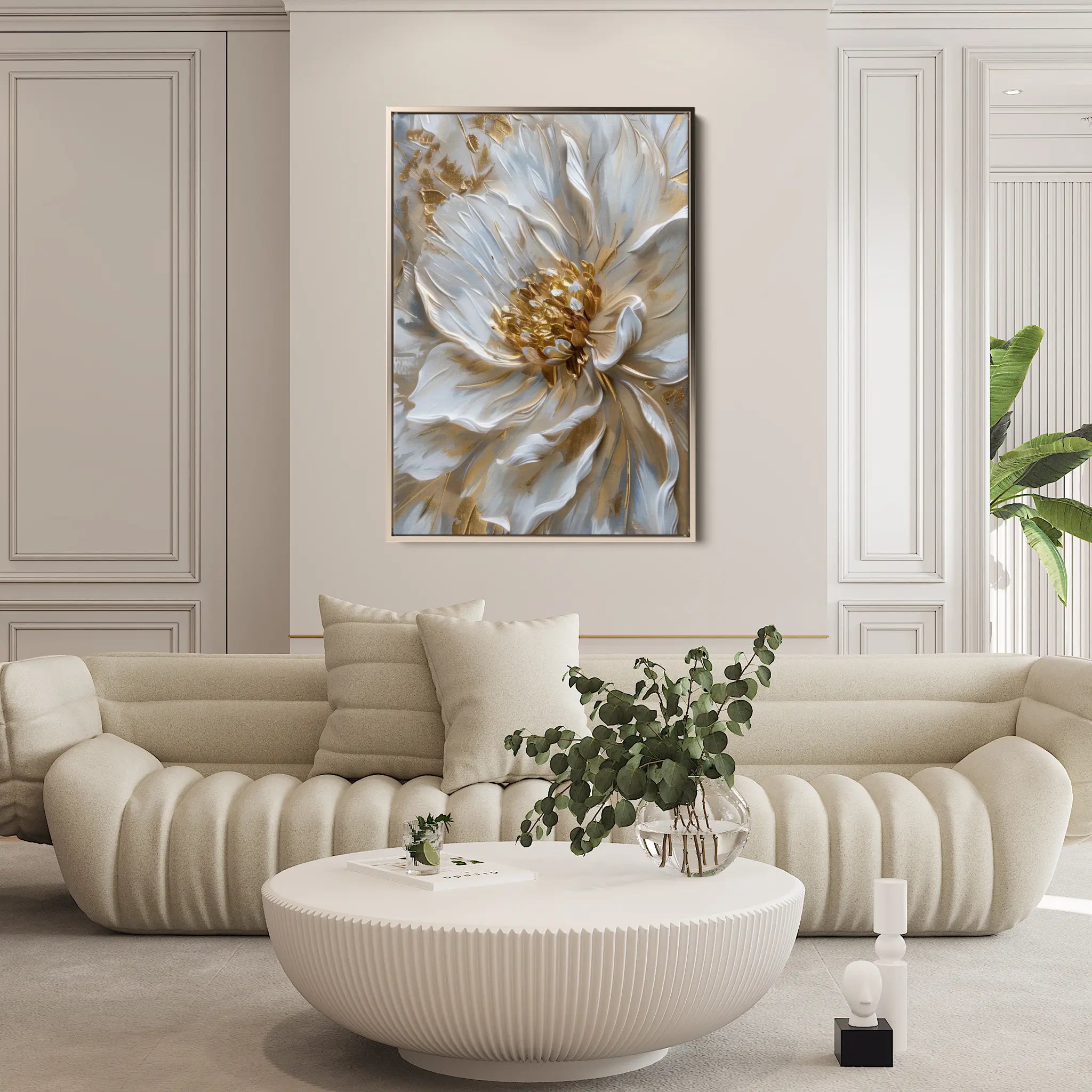 Floral Canvas Wall Art WAD183-F 90 x 60 cm / Stretched on hidden frame