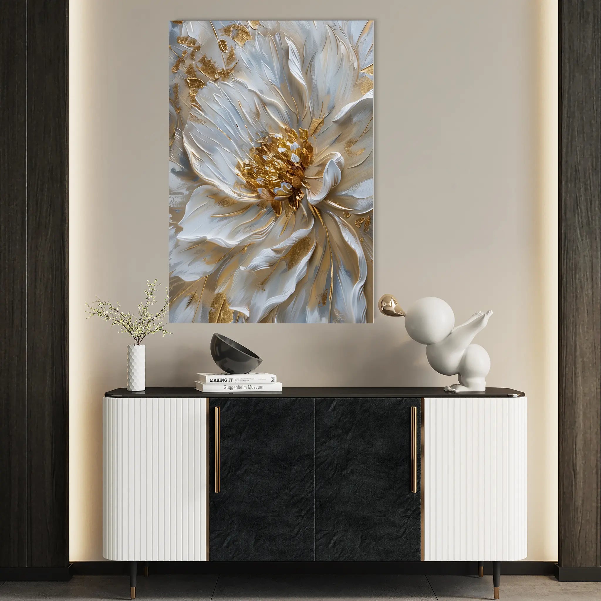 Floral Canvas Wall Art WAD183-F 90 x 60 cm / Stretched on hidden frame