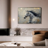 Horses 183 Canvas Art 90 x 60 cm / Stretched on hidden frame