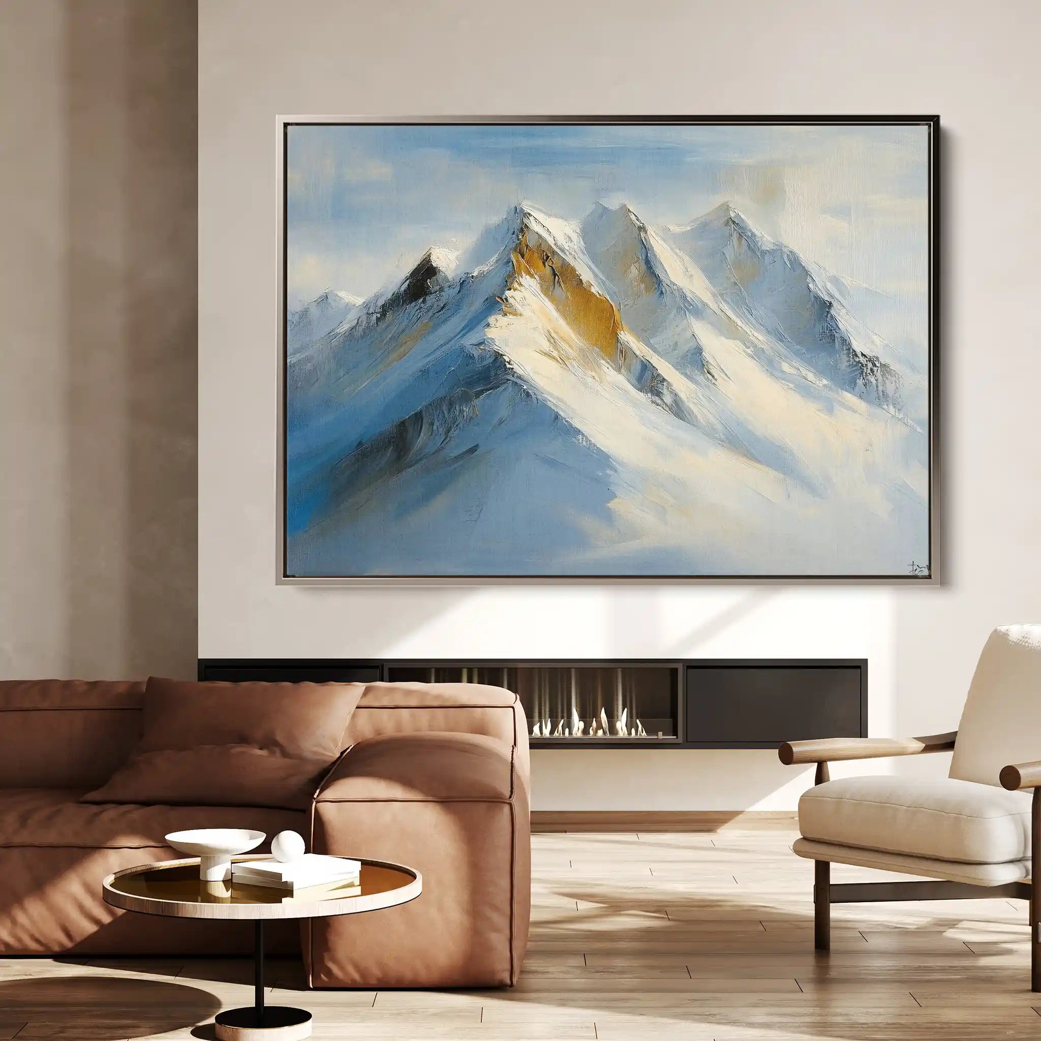 Landscape 183 Canvas Art 90 x 60 cm / Stretched on hidden frame