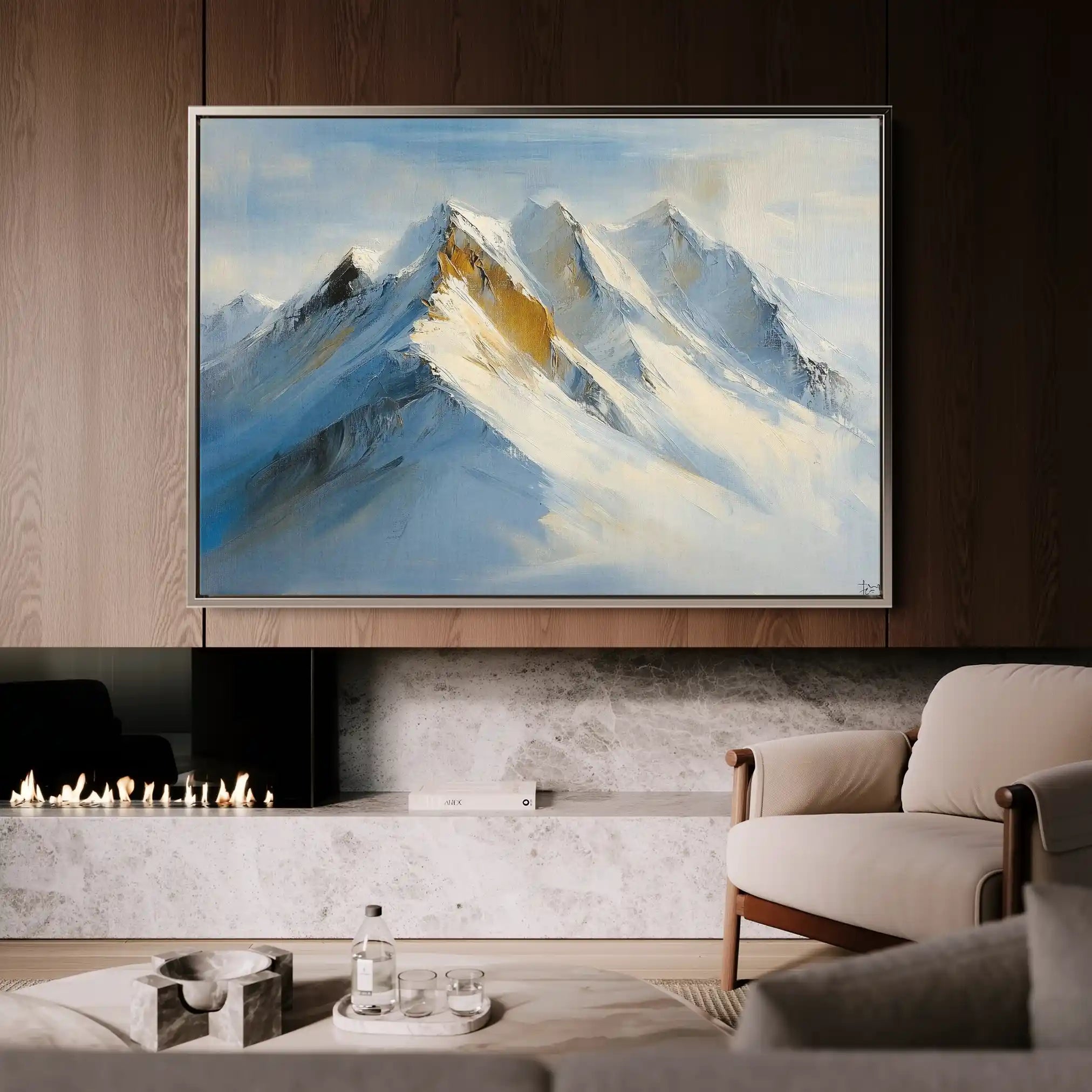 Landscape 183 Canvas Art 90 x 60 cm / Stretched on hidden frame