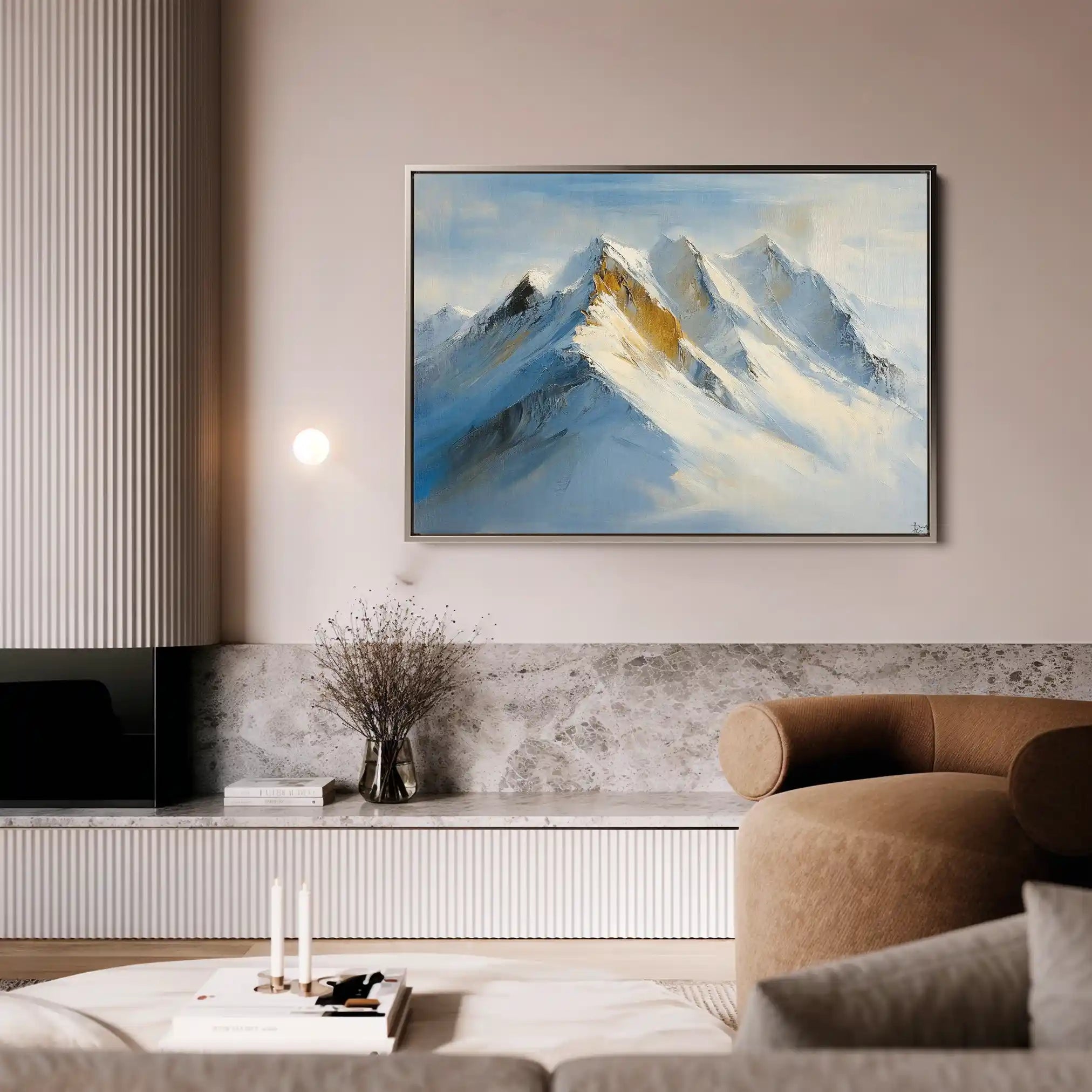 Landscape 183 Canvas Art 90 x 60 cm / Stretched on hidden frame