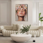 Portrait 183 Canvas Art 90 x 60 cm / Stretched on hidden frame