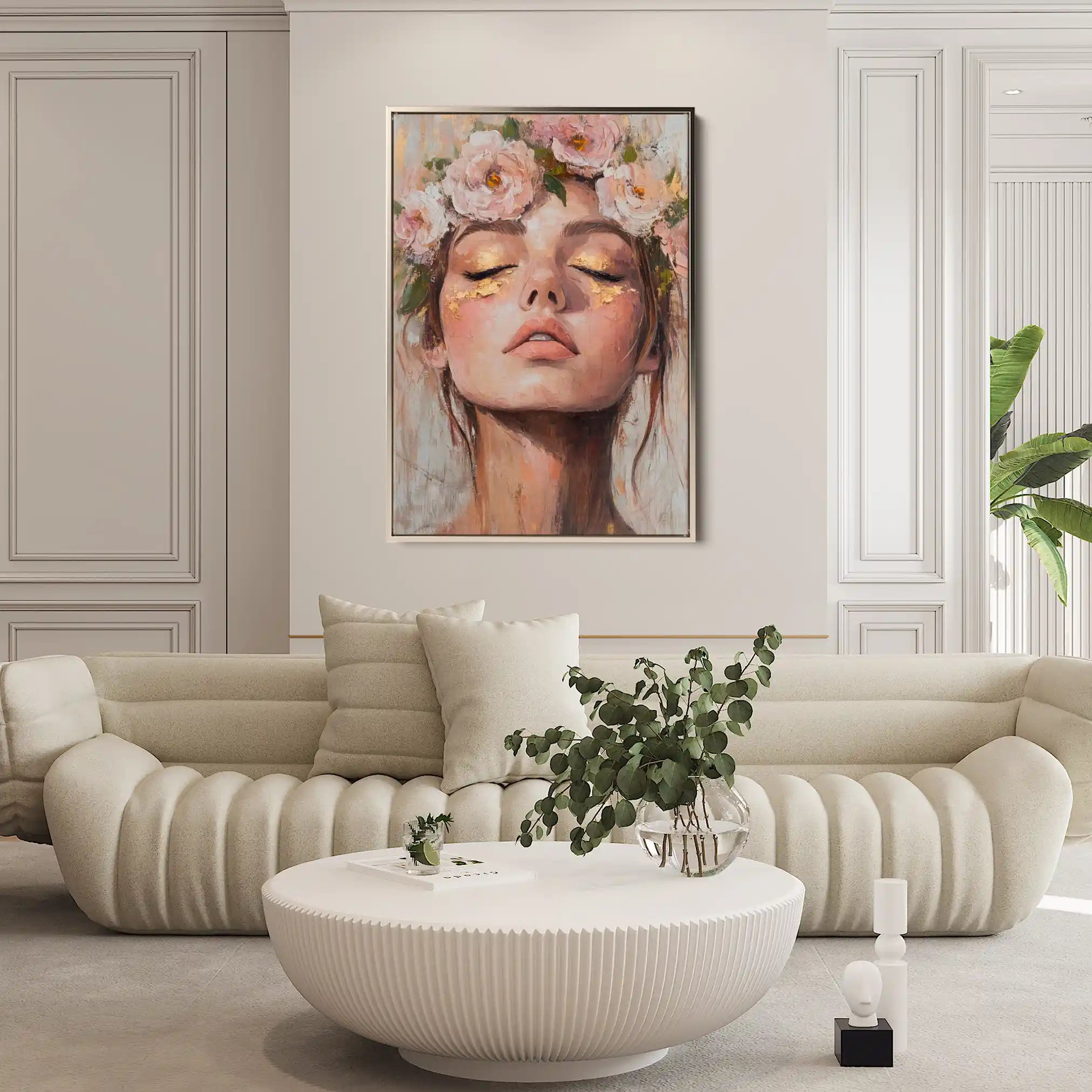 Portrait 183 Canvas Art 90 x 60 cm / Stretched on hidden frame